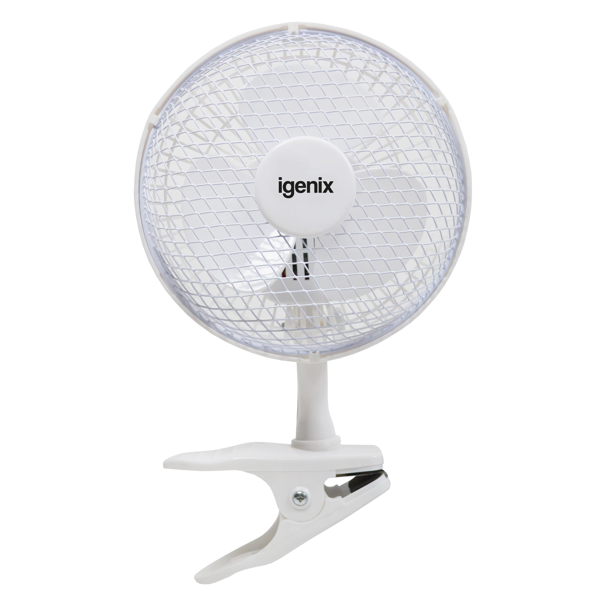 Clip On Desk Fan, 2 Speeds, 6 Inch, White