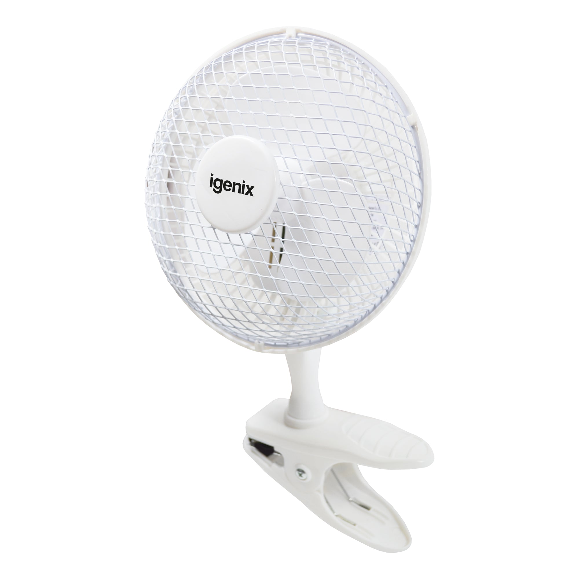 Clip On Desk Fan, 2 Speeds, 6 Inch, White