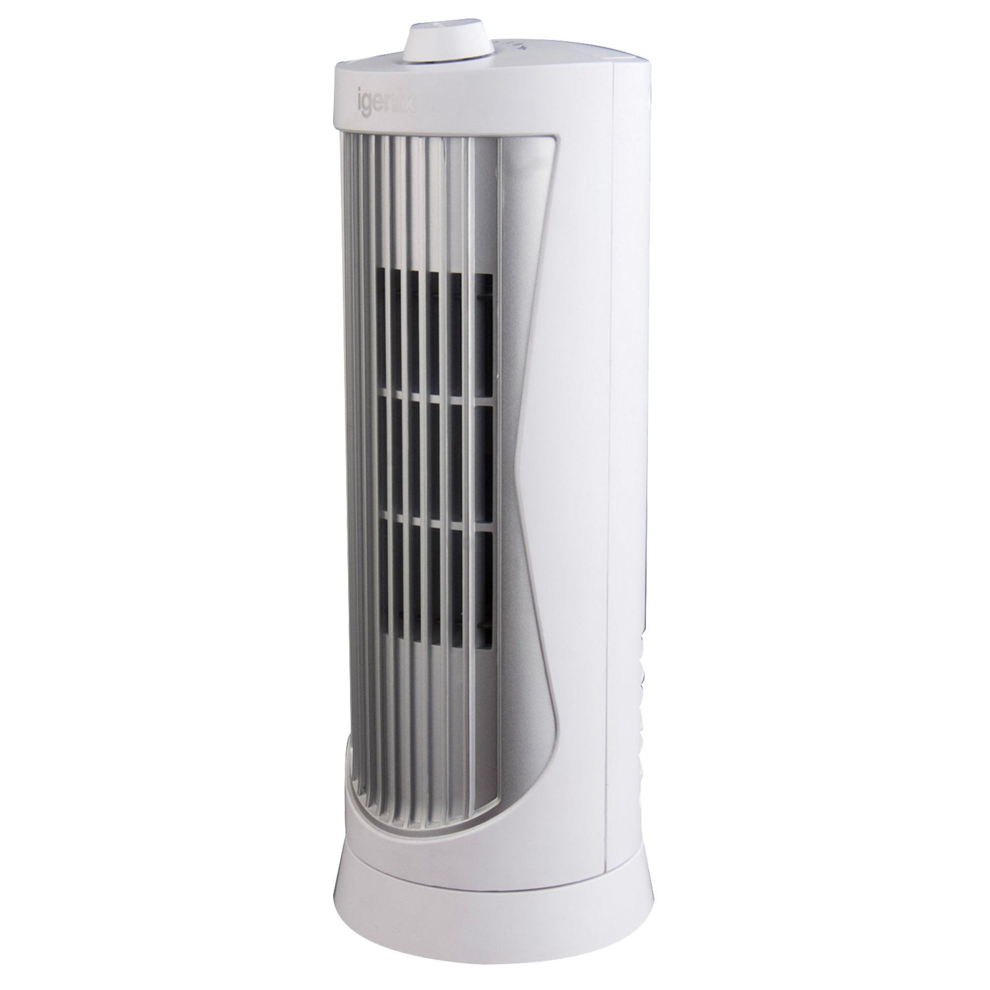 Mini Tower Fan, Oscillating, 12 Inch, White