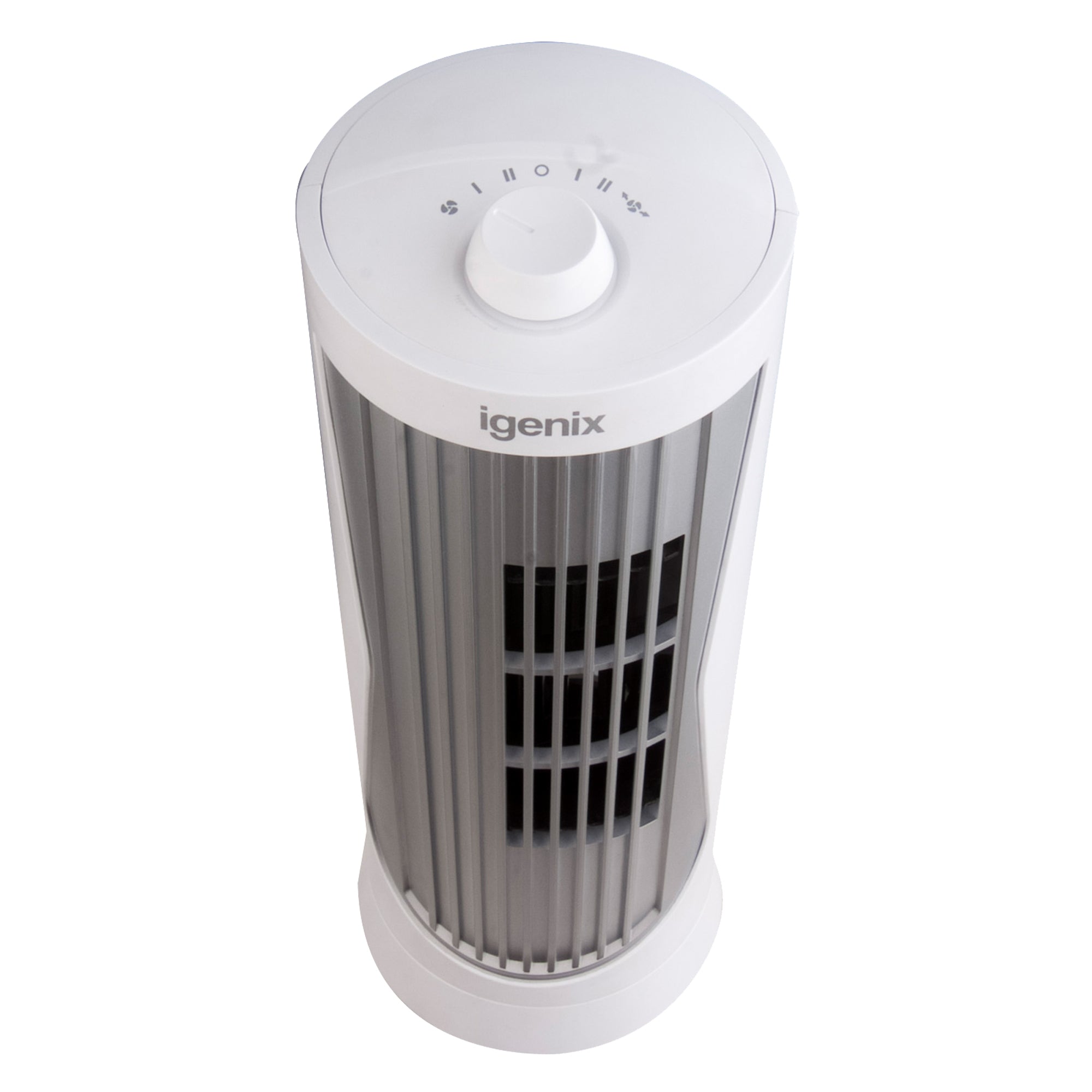 Mini Tower Fan, Oscillating, 12 Inch, White