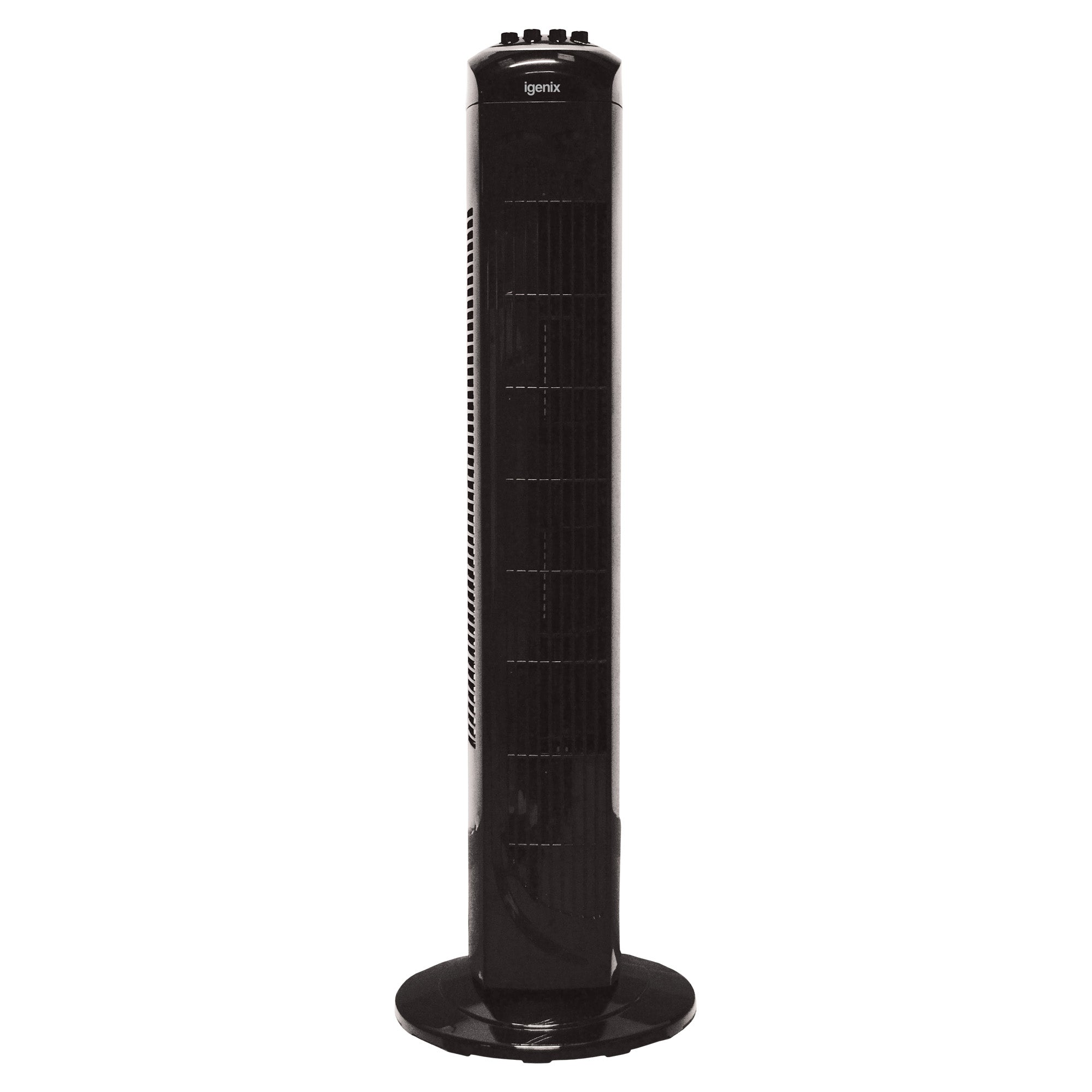 Tower Fan, Oscillating, 2 Hour Timer, 30 Inch, Black
