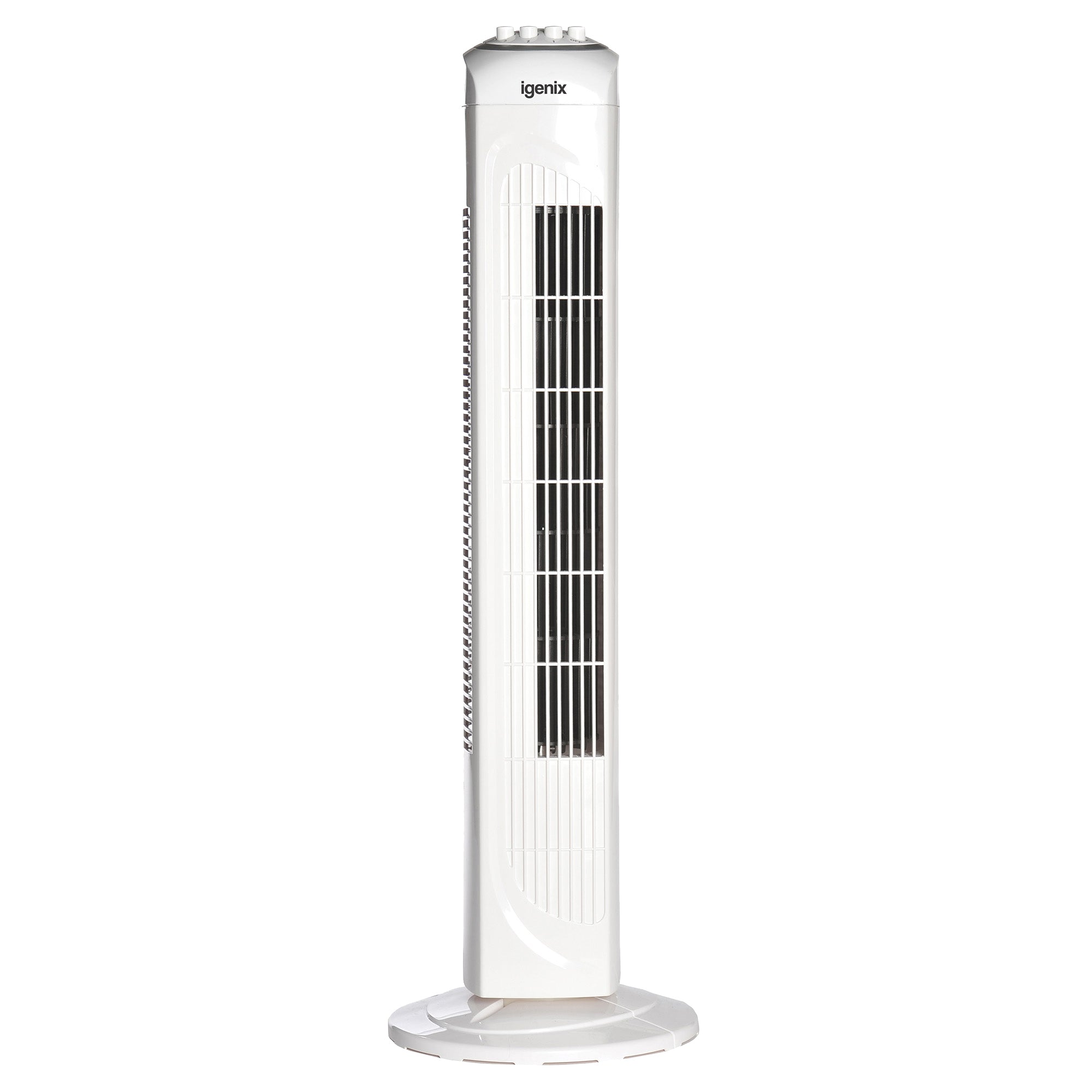 Oscillating Tower Fan Heater With 3 Heat Settings, White