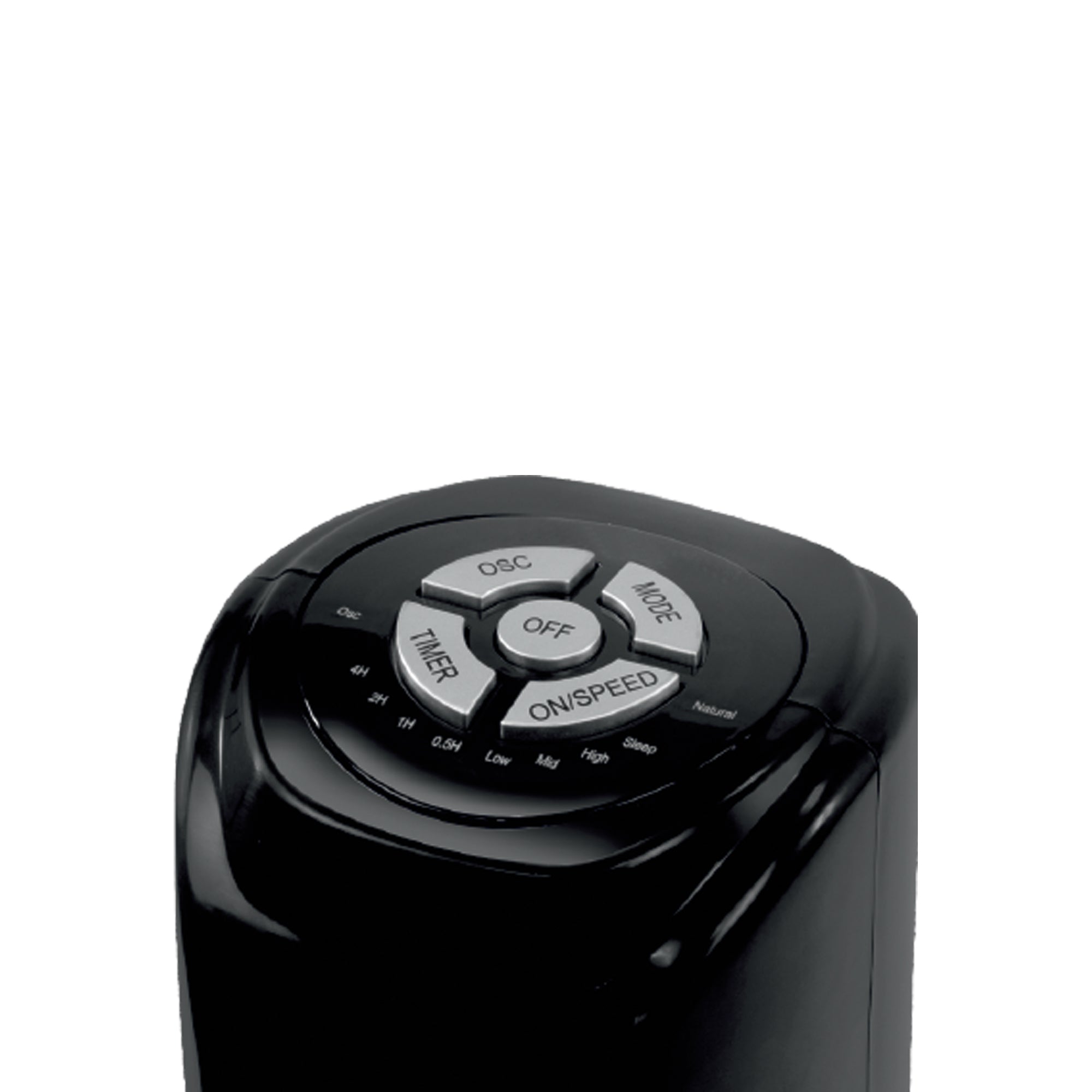 Tower Fan, Oscillating, 7.5 Hour Timer, 29 Inch, Black