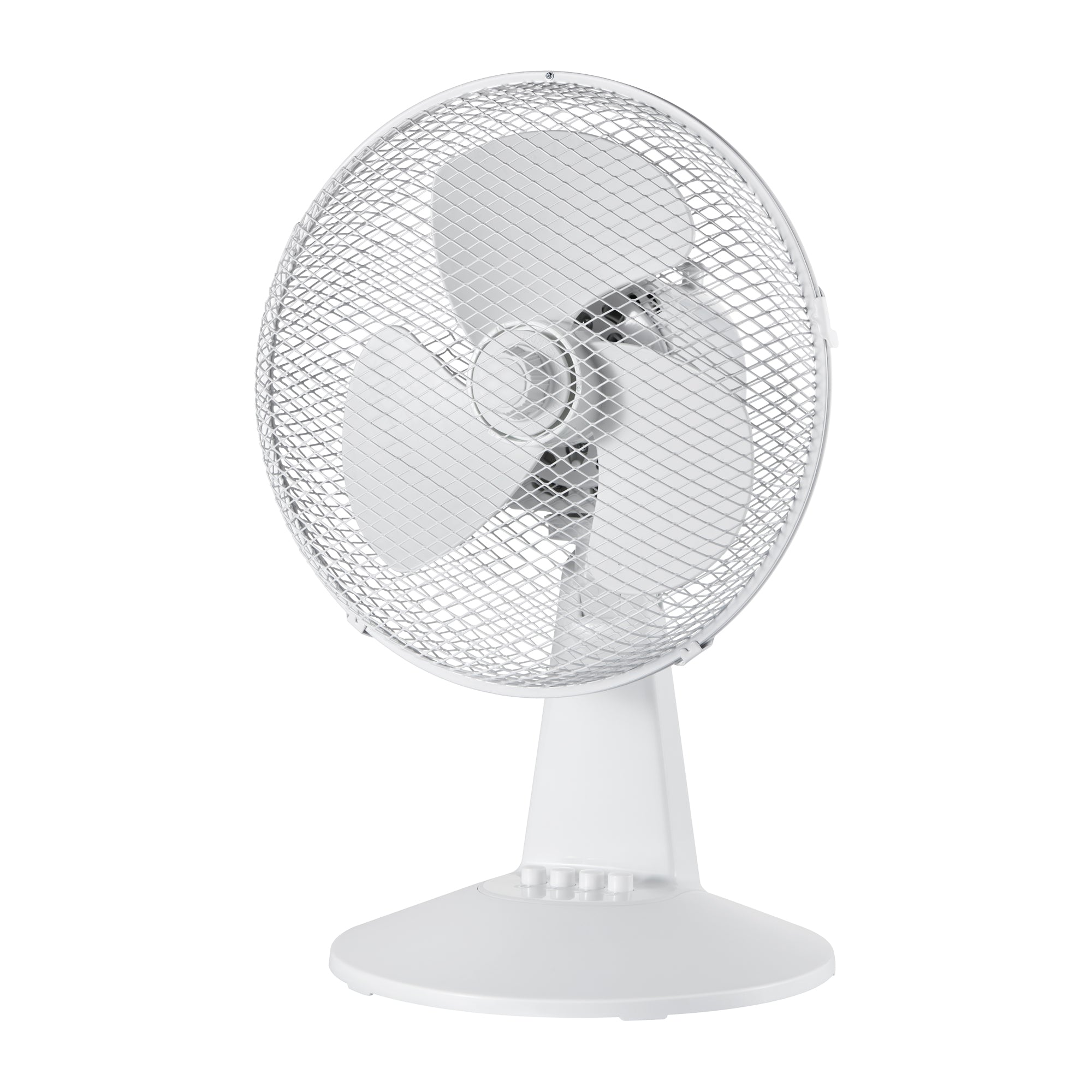 12 Inch Desk Fan, 3 Speeds, White