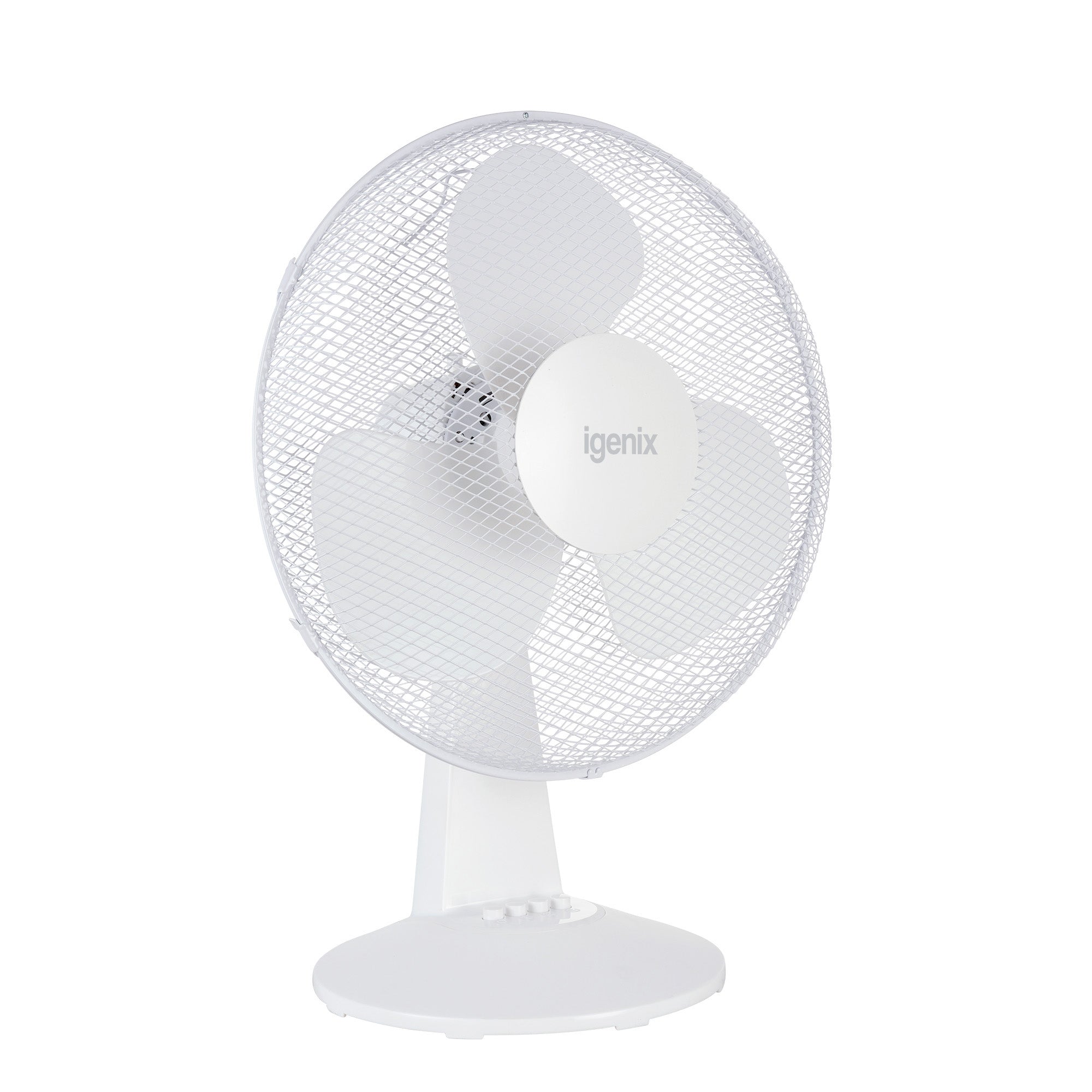 16 Inch Desk Fan, 3 Speeds, White