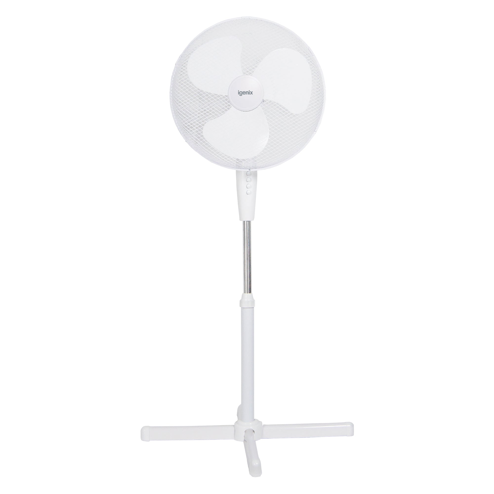 16 Inch Pedestal Fan, 3 Speeds, White