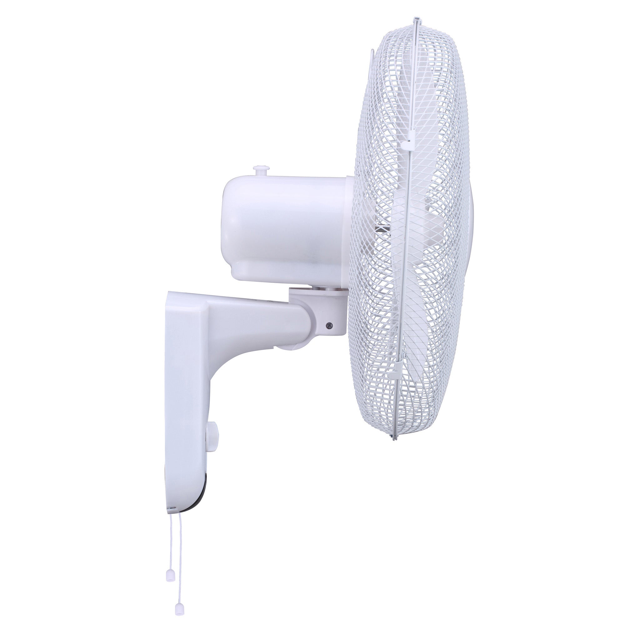 16 Inch Wall-Mounted Fan, 3 Speeds, White