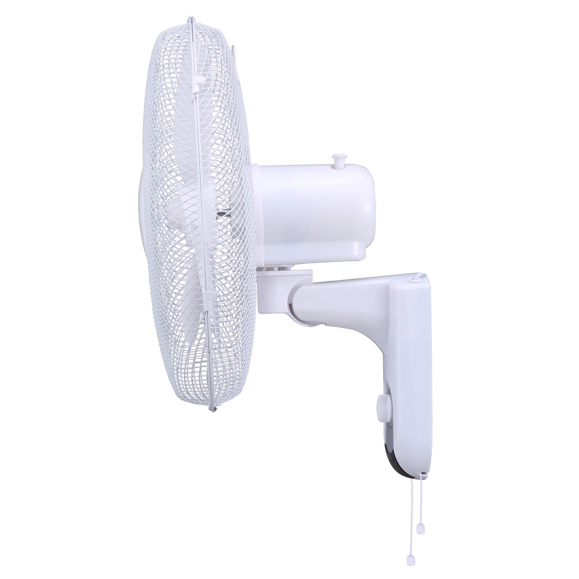 16 Inch Wall-Mounted Fan, 3 Speeds, White