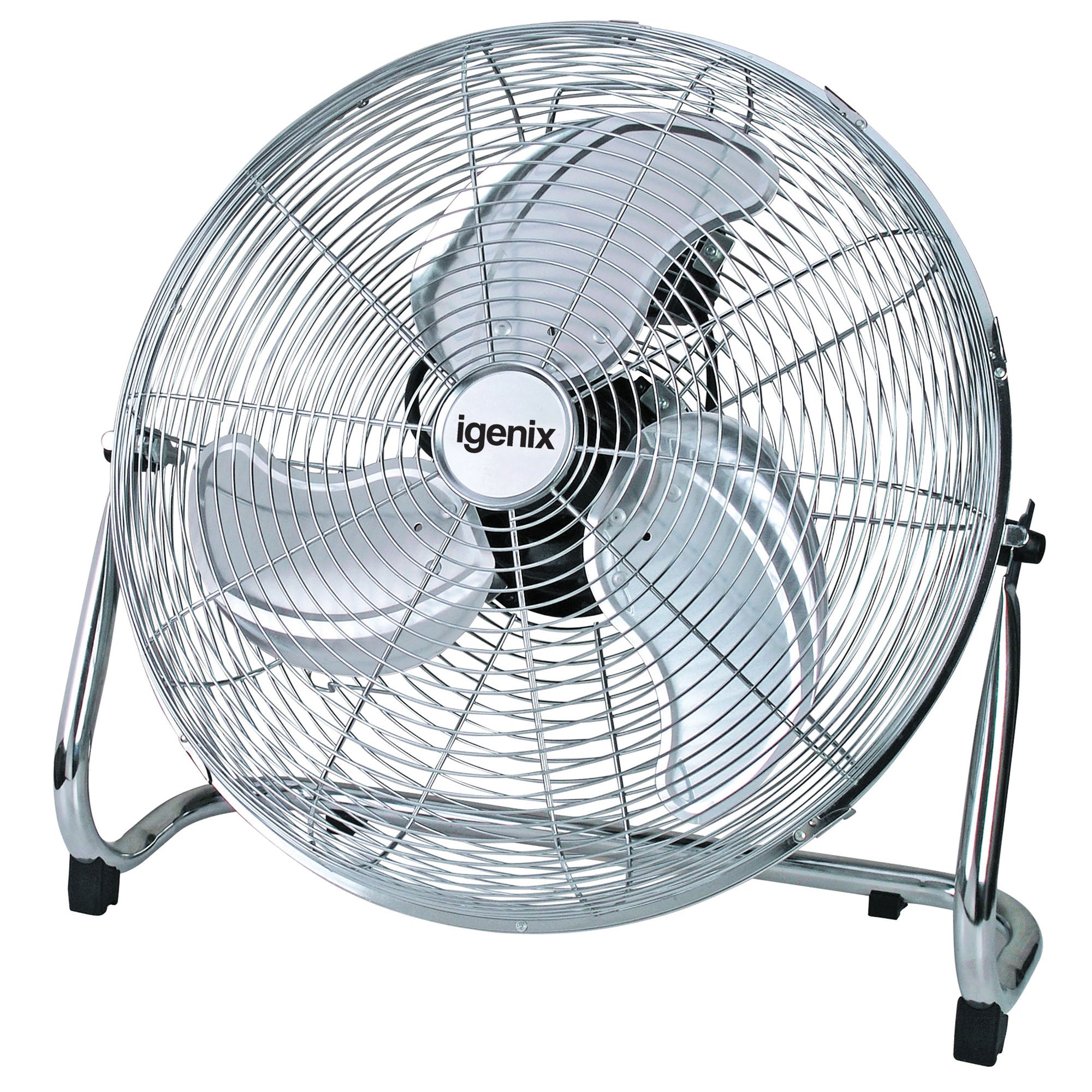 Air Circulator Floor Fan, 3 Speeds, 18 Inch, Chrome