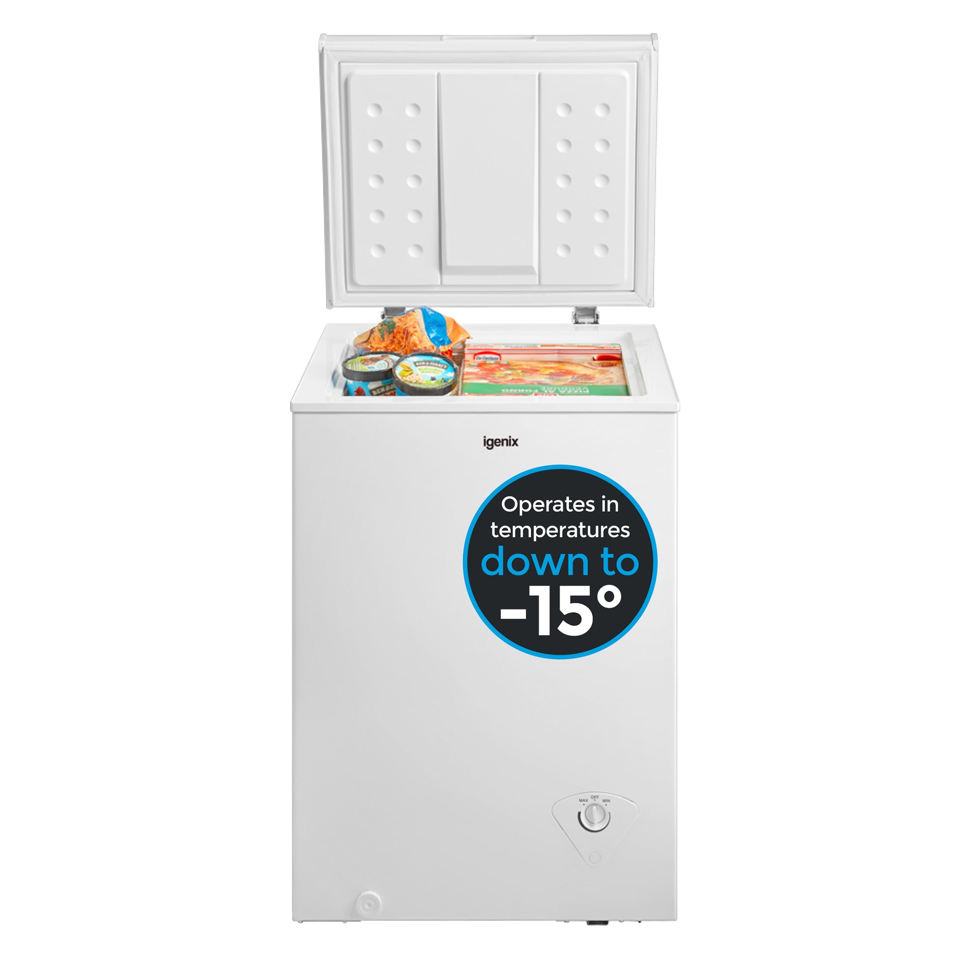 Freestanding Chest Freezer, 99 Litre, White