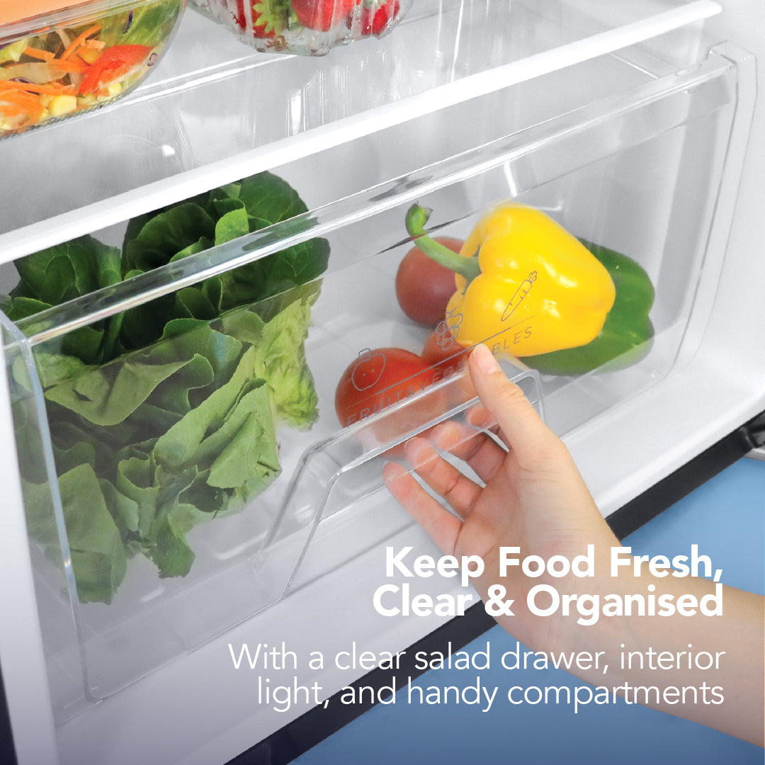 Under Counter Fridge with Ice Box, Black