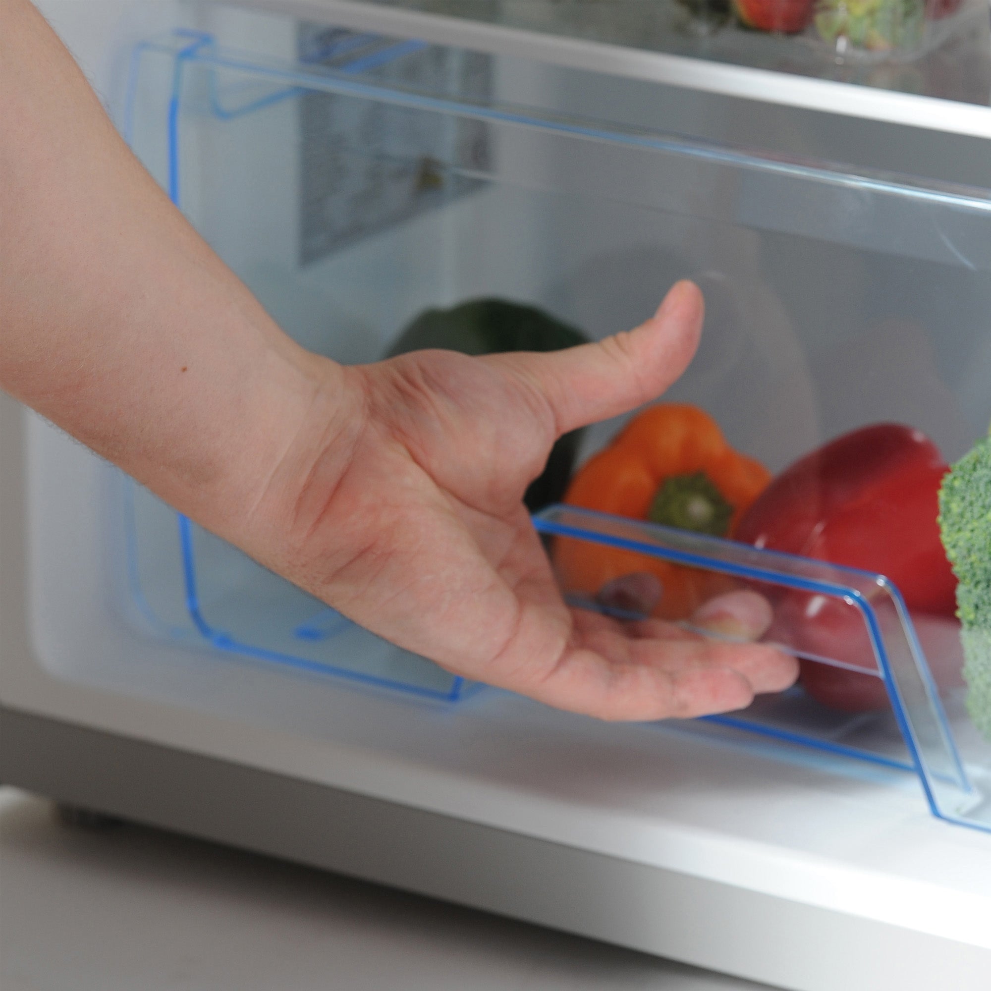 Under Counter Fridge with Ice Box, Silver