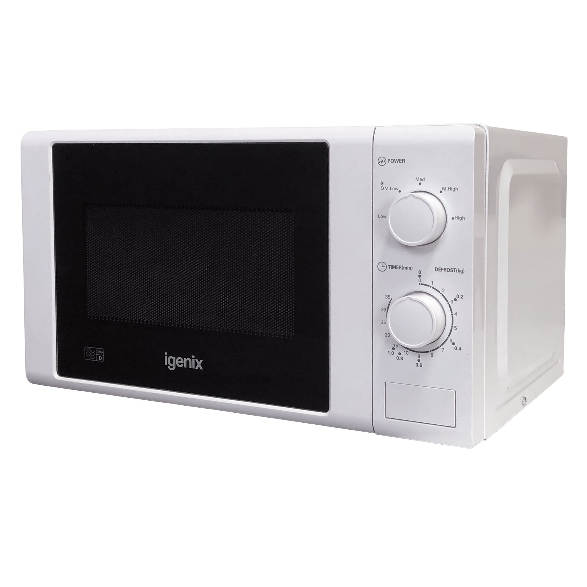 Manual Microwave, 20 Litre, 5 Power Settings, 700W, White