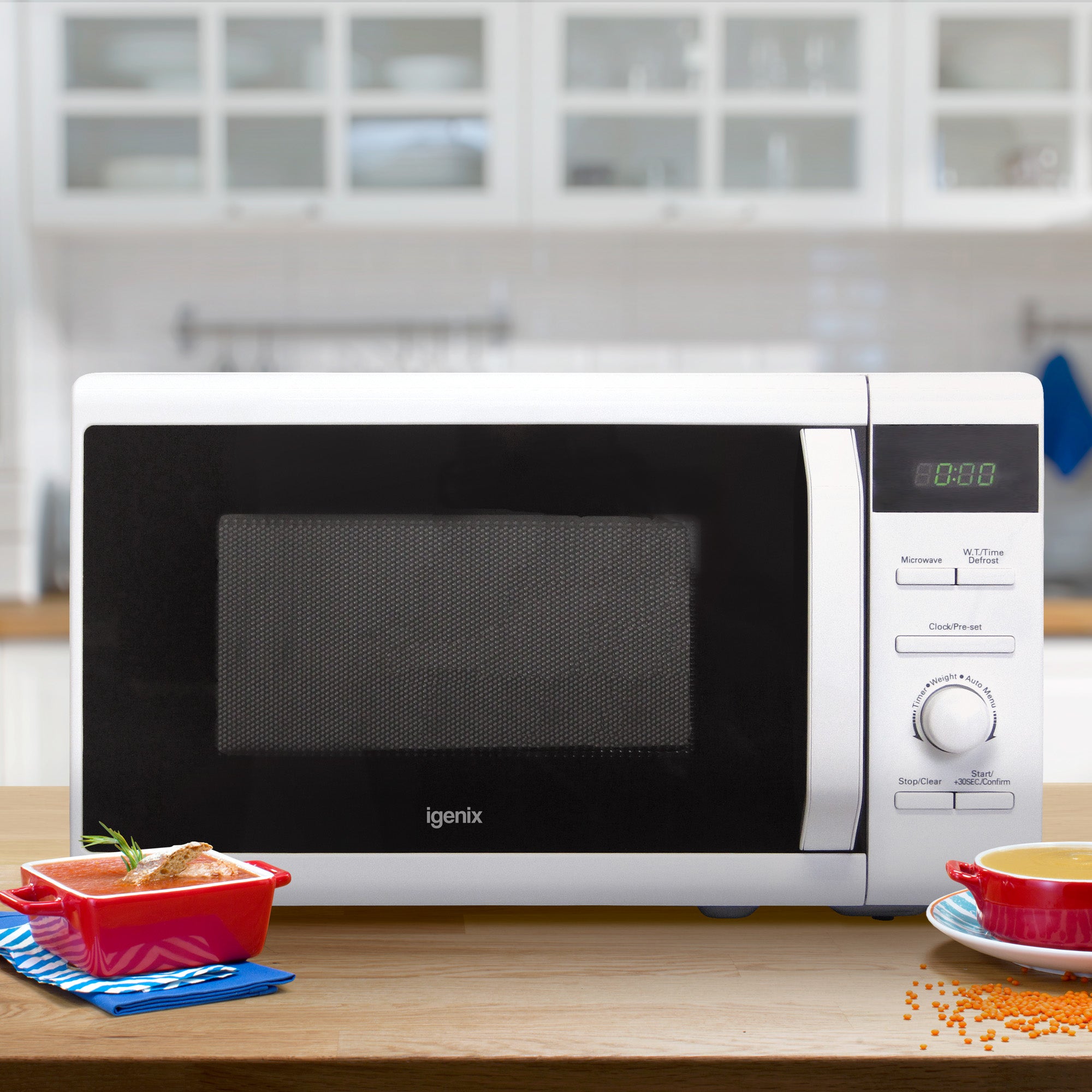 Digital Microwave, 20 Litre, 8 Cooking Settings, 800W, White