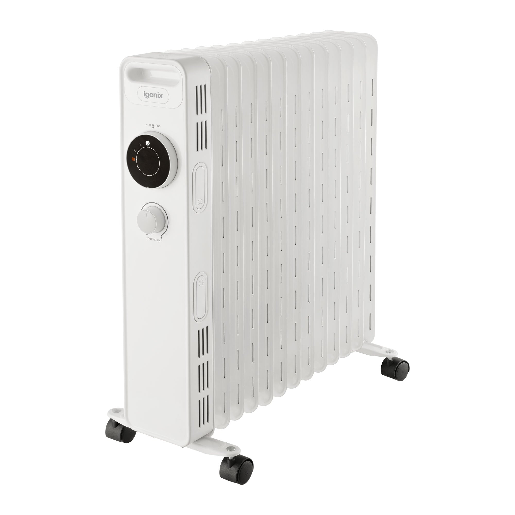 Kw Tower Heaters Argos Oil Filled Radiator, Overheat Protection, White