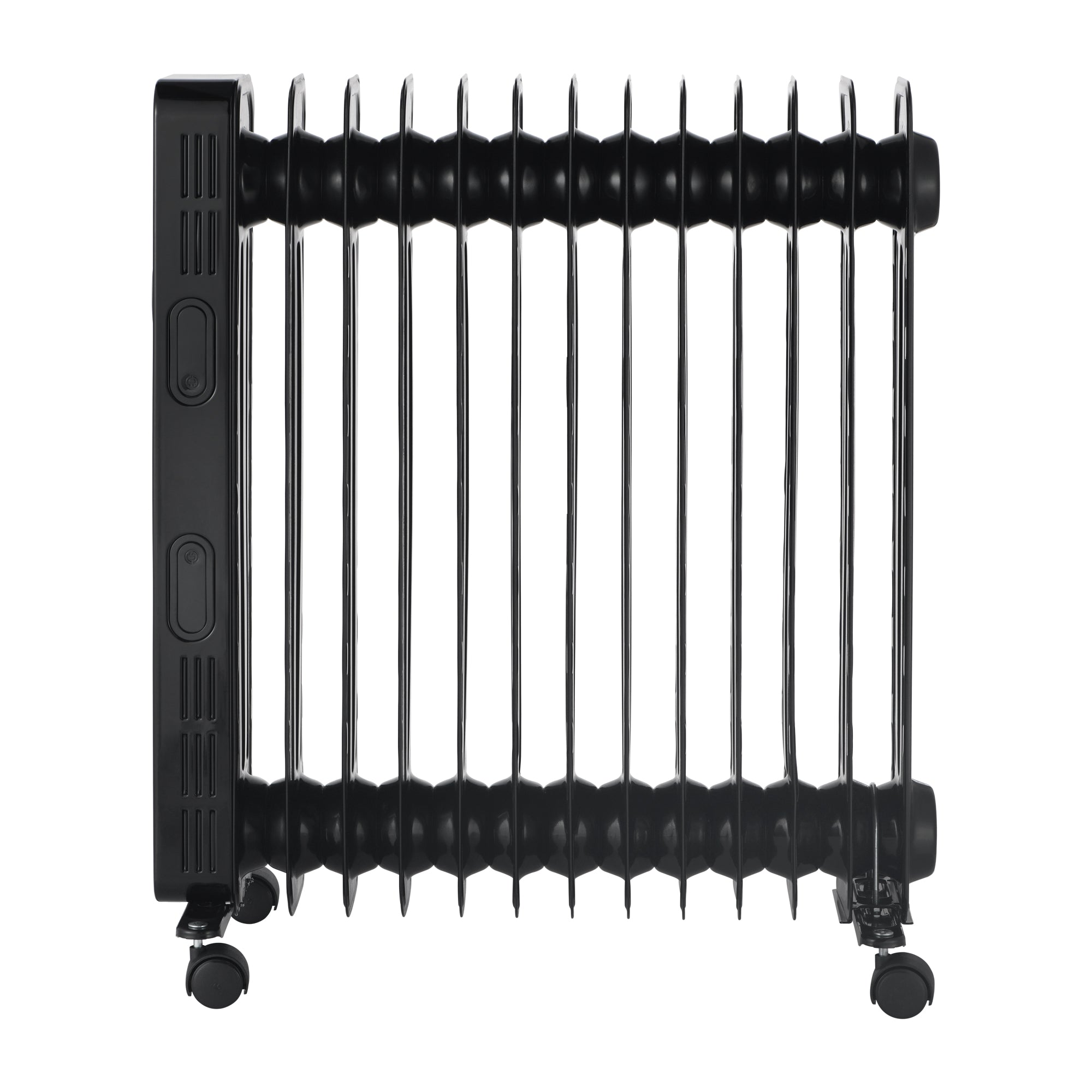 Digital Oil Filled Radiator, 2.5kW/2500W, Overheat Protection, Black