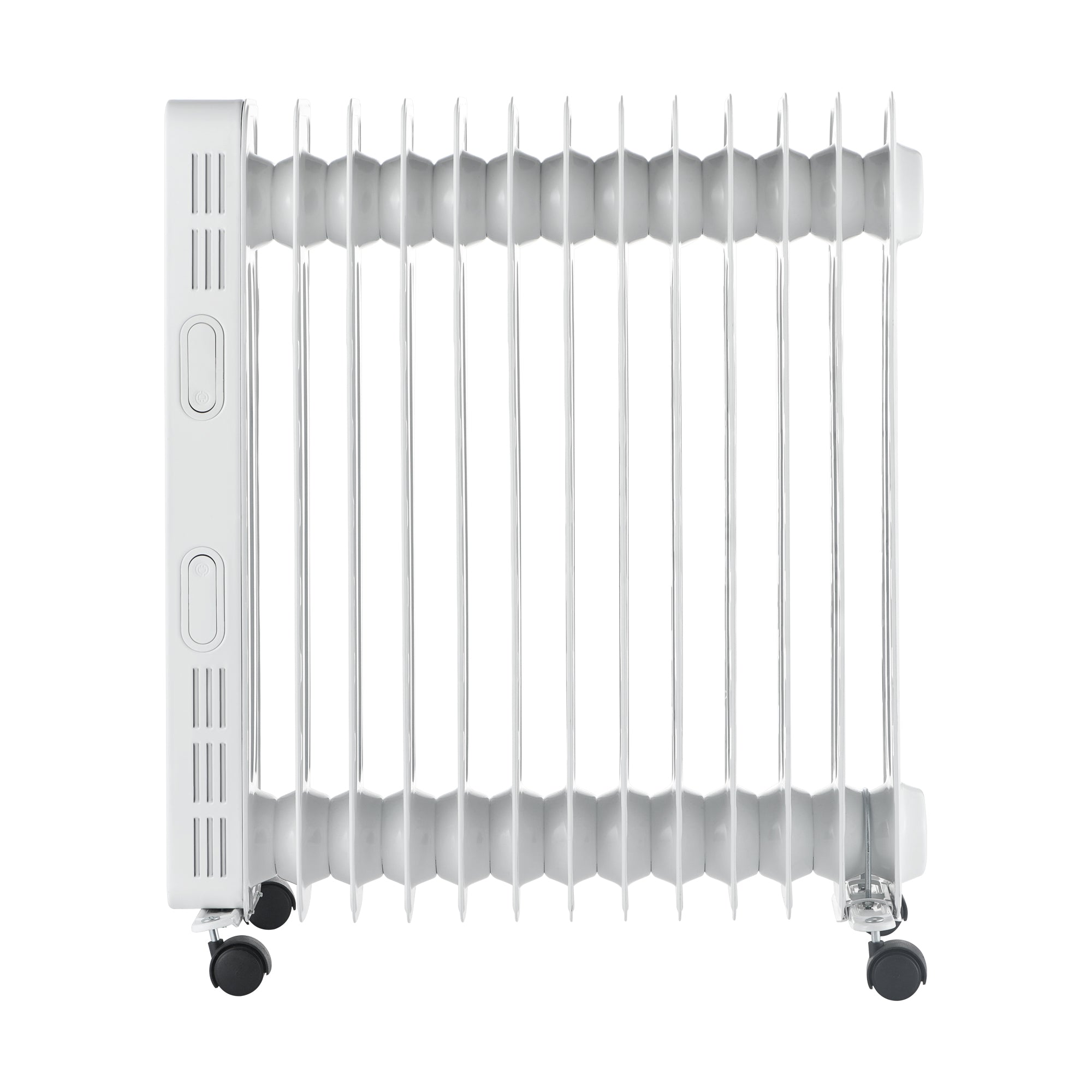 Digital Oil Filled Radiator, 2.5kW/2500W, Overheat Protection, White