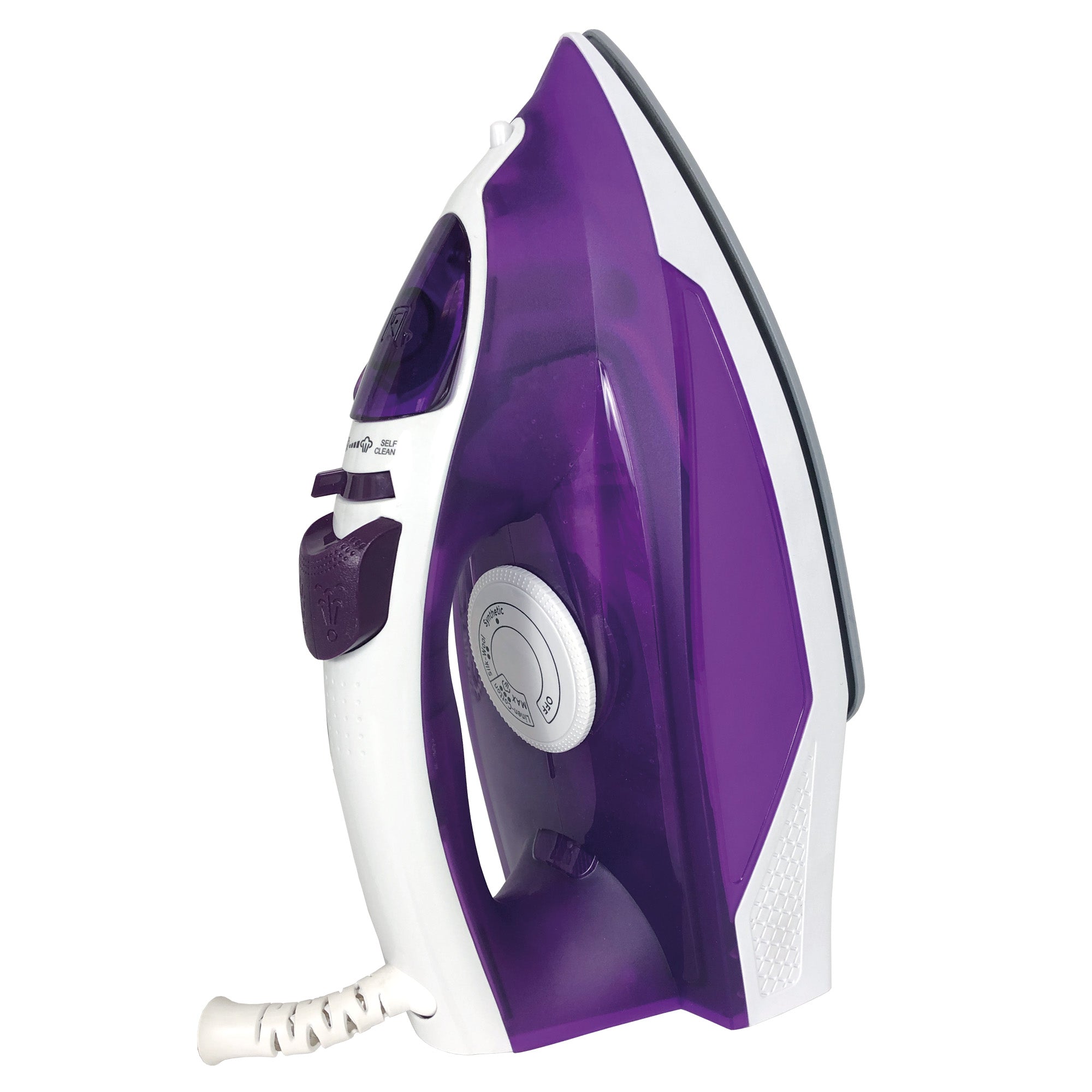 PowerSteam Steam Iron, 2200W, Purple/White