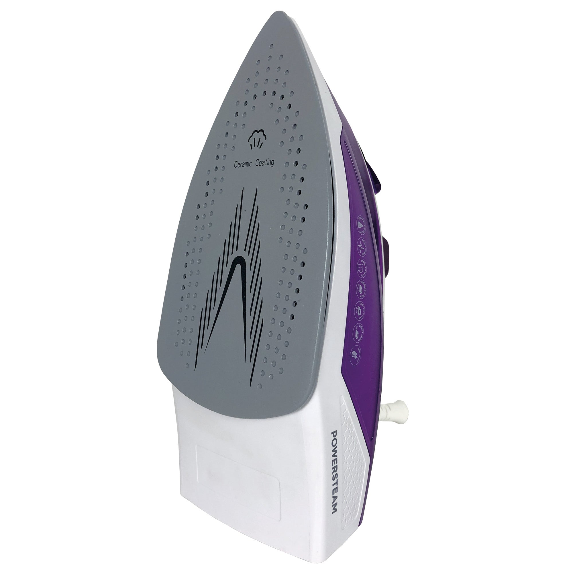 PowerSteam Steam Iron, 2200W, Purple/White