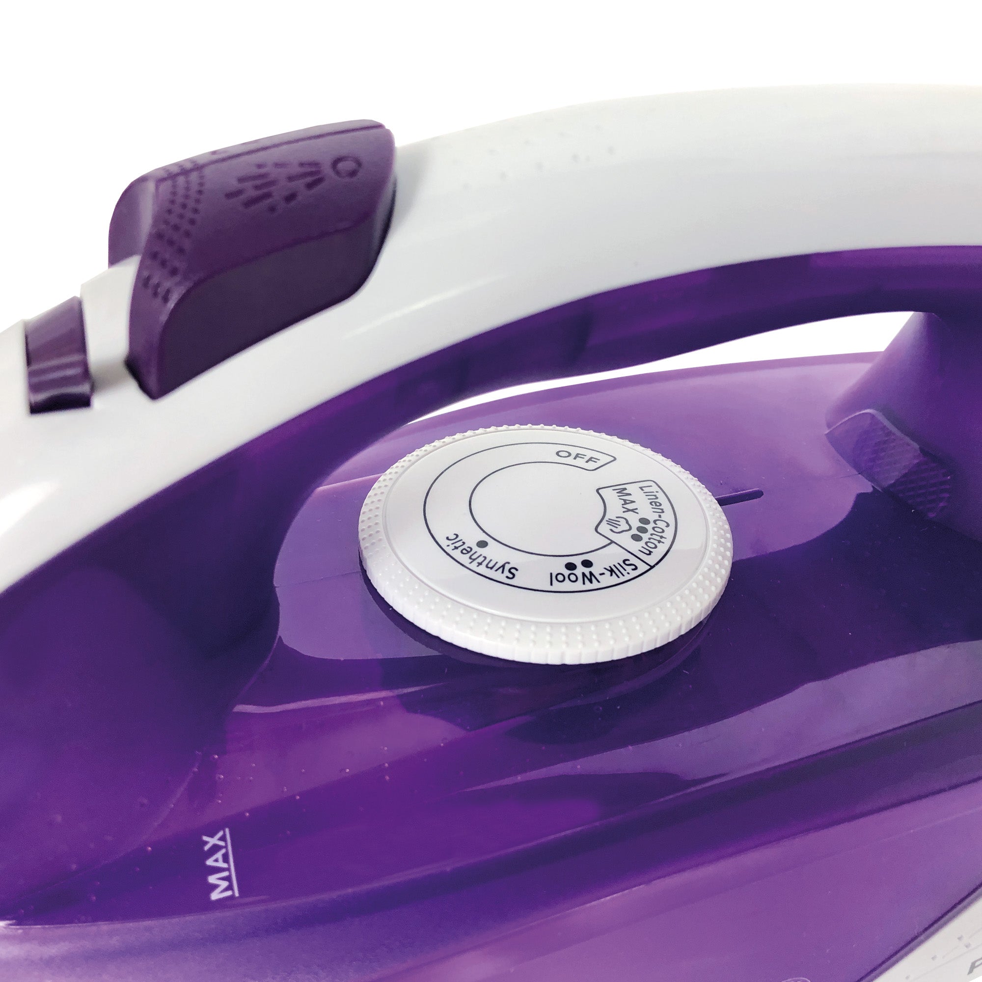 PowerSteam Steam Iron, 2200W, Purple/White