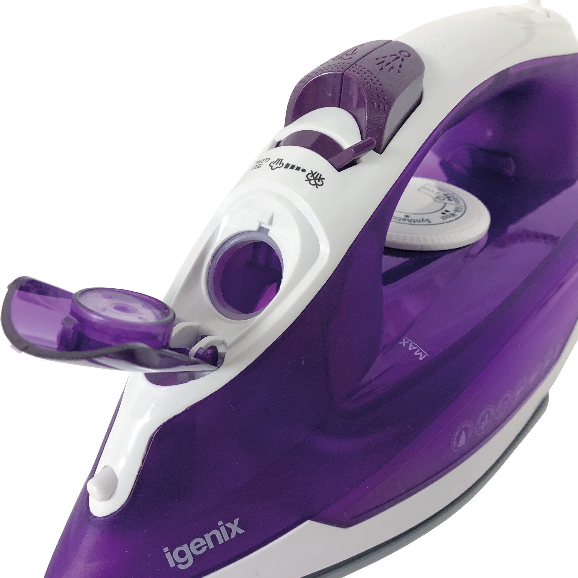 PowerSteam Steam Iron, 2200W, Purple/White