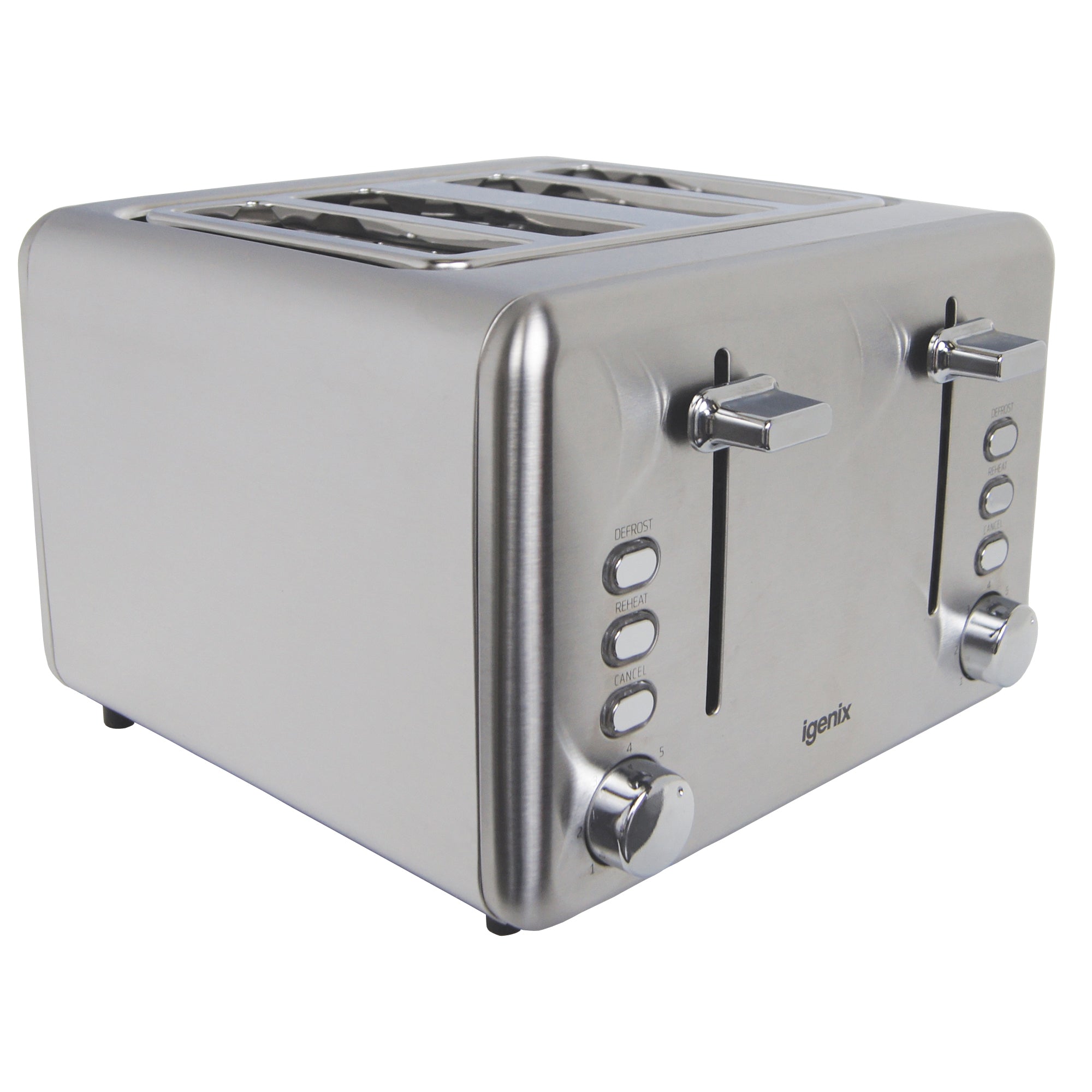 4 Slice Toaster, Stainless Steel