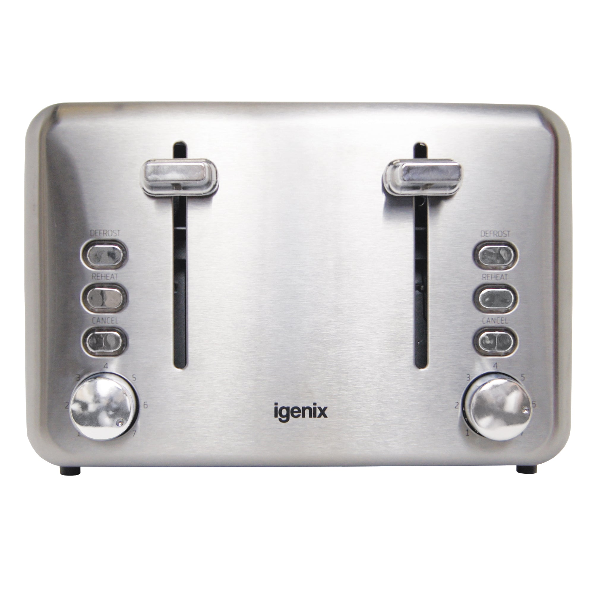 4 Slice Toaster, Stainless Steel