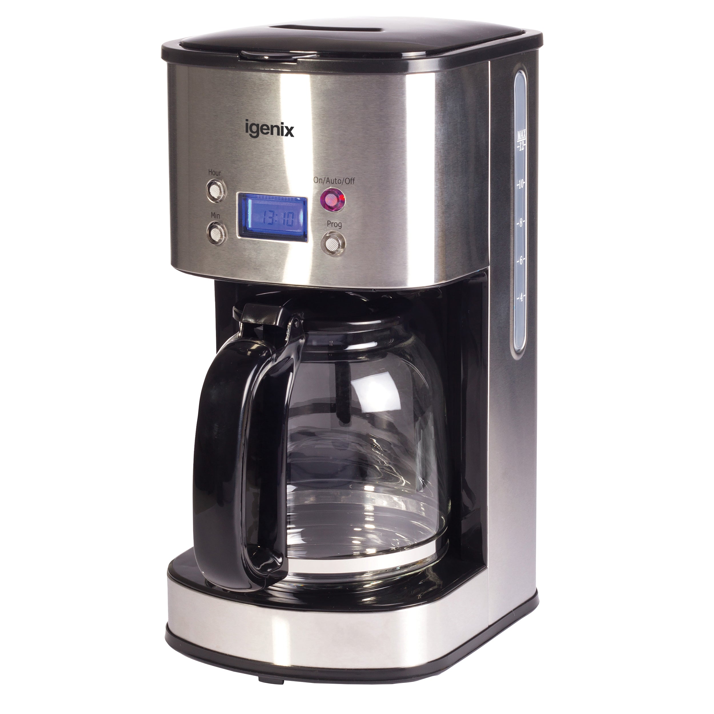 Digital Filter Coffee Machine, 24 Hour Timer, Stainless Steel