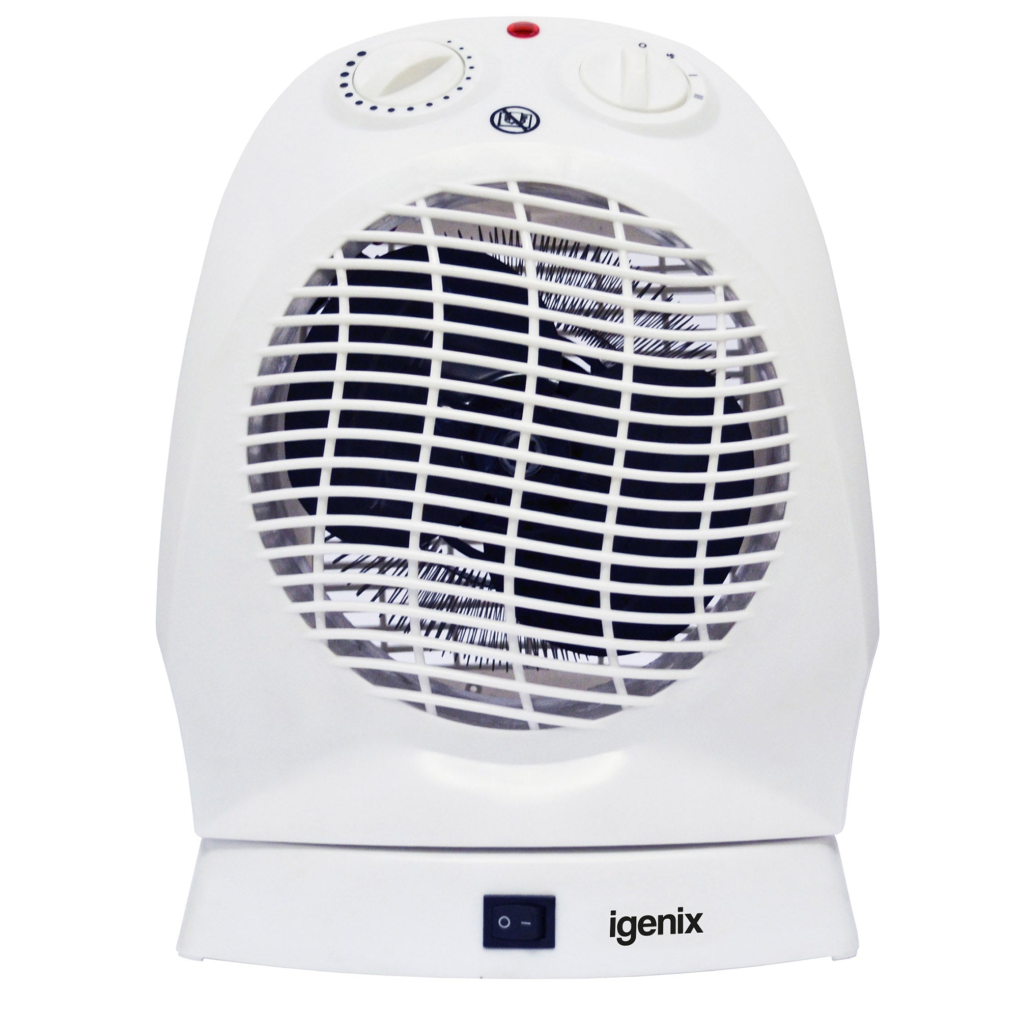 Oscillating Fan Heater, 2 Heat Settings, 2000W, White