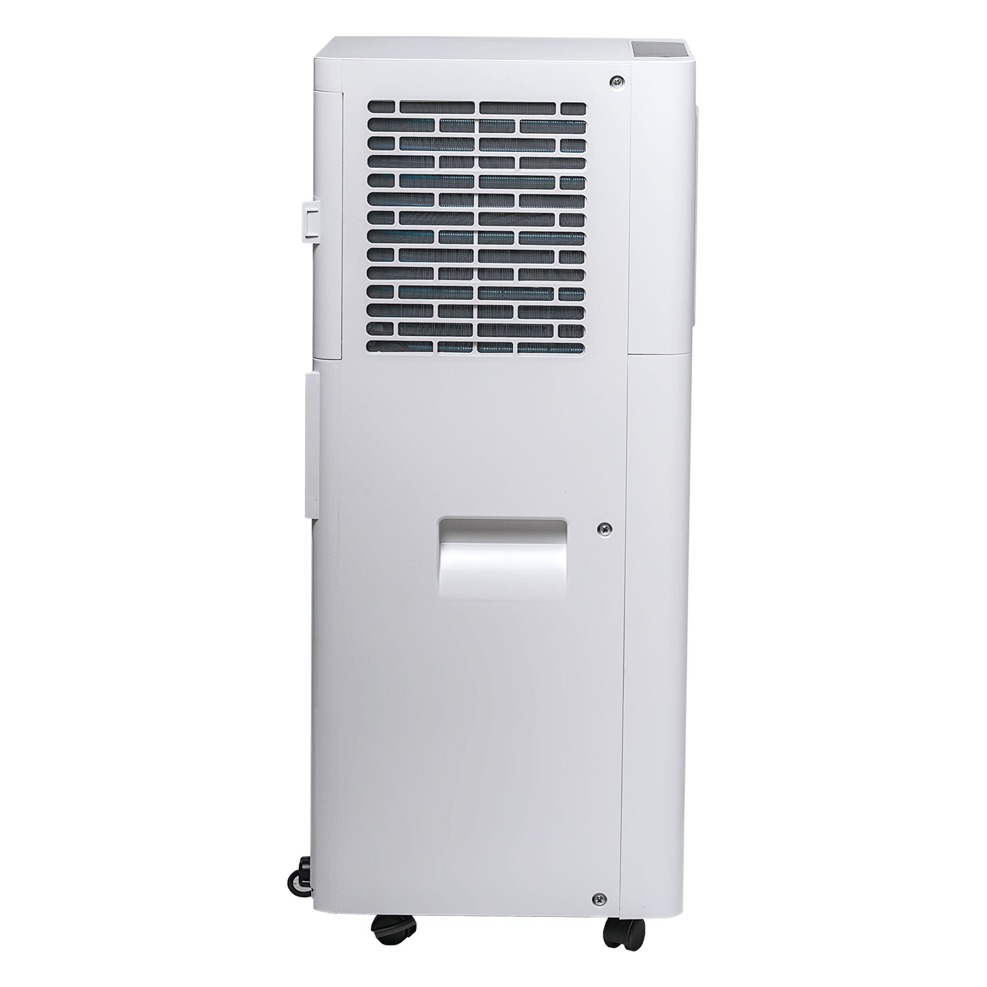 The Igenix 3-in-1 Portable Air Conditioner offers cooling, fan, and dehumidifier modes, with a powerful 9000 BTU output. It features a large side vent, easy-carry handle, and black wheels for mobility—ideal for efficiently cooling your space.
