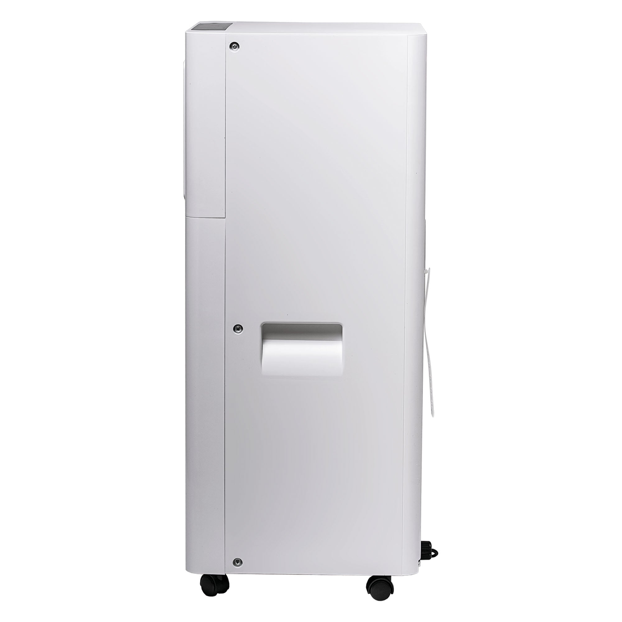 Side view of the Igenix 3-in-1 Portable Air Conditioner with handle, wheels, and a side hose—delivers 9000 BTU cooling power plus fan and dehumidifier functions for versatile comfort anywhere.