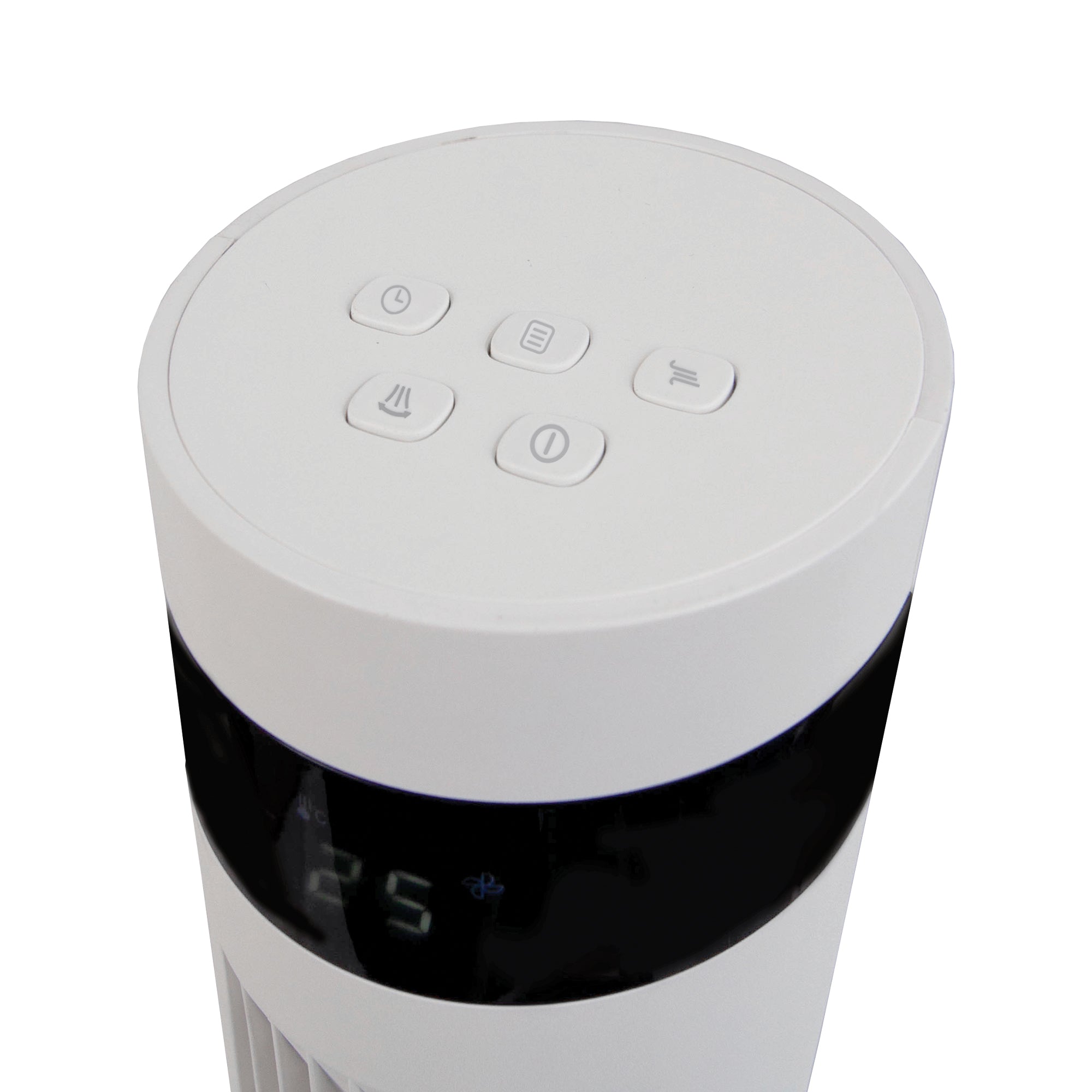 35 Inch Digital Tower Fan, 3 Speed Settings, White