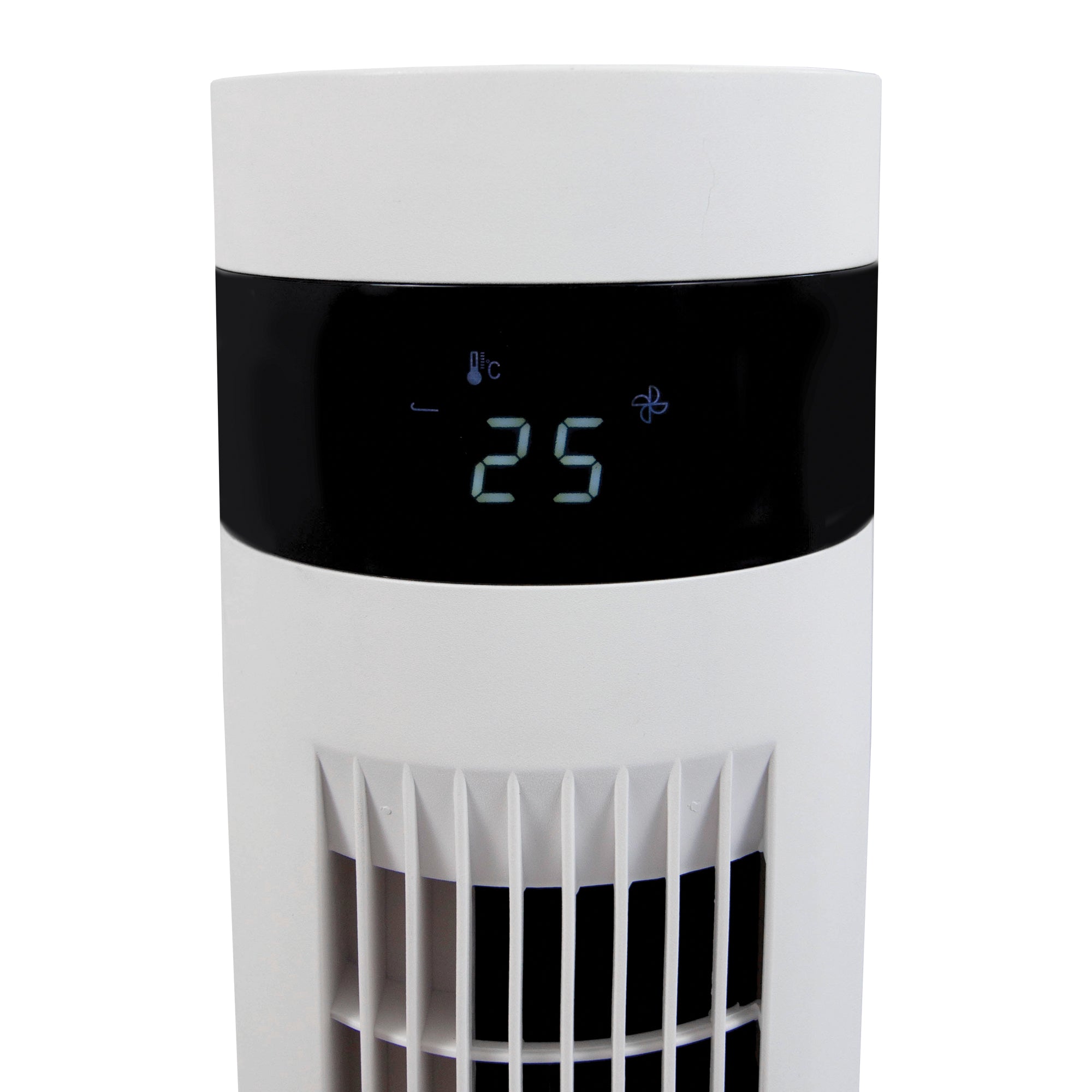 35 Inch Digital Tower Fan, 3 Speed Settings, White