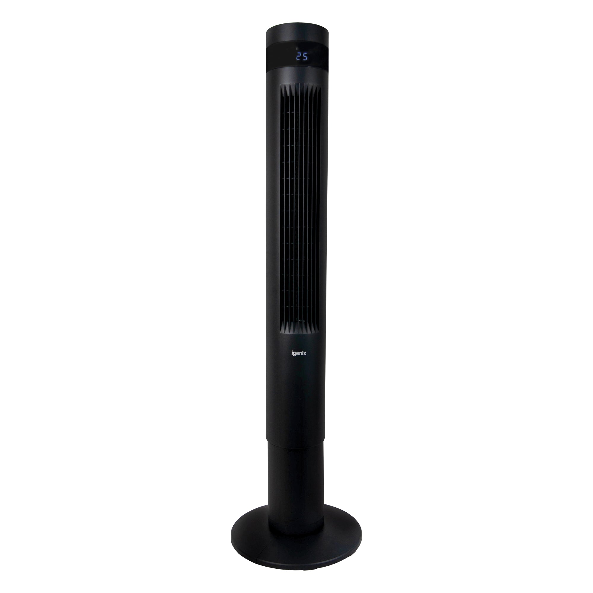 43 Inch Digital Tower Fan, 3 Speed Settings, Black