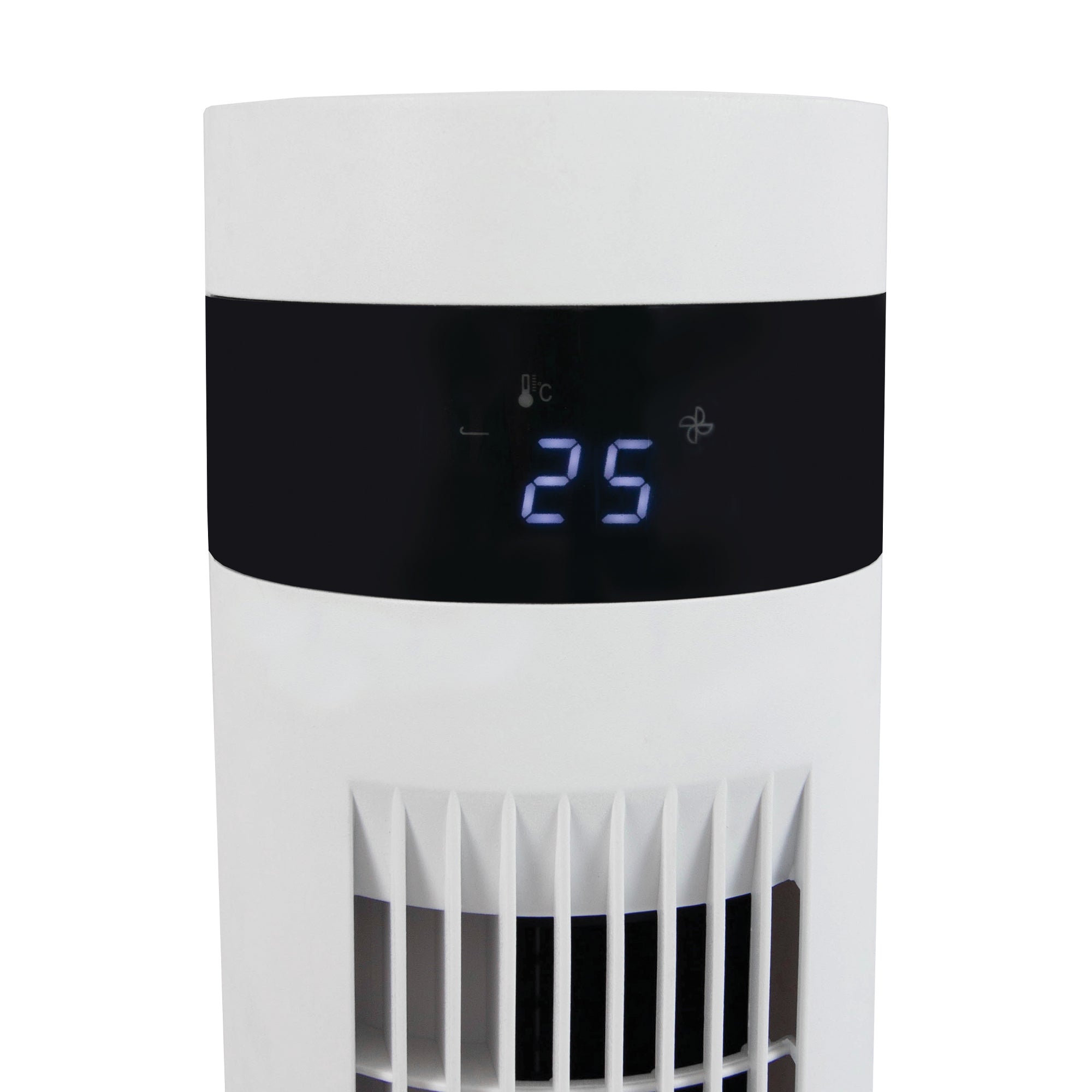 43 Inch Digital Tower Fan, 3 Speed Settings, White