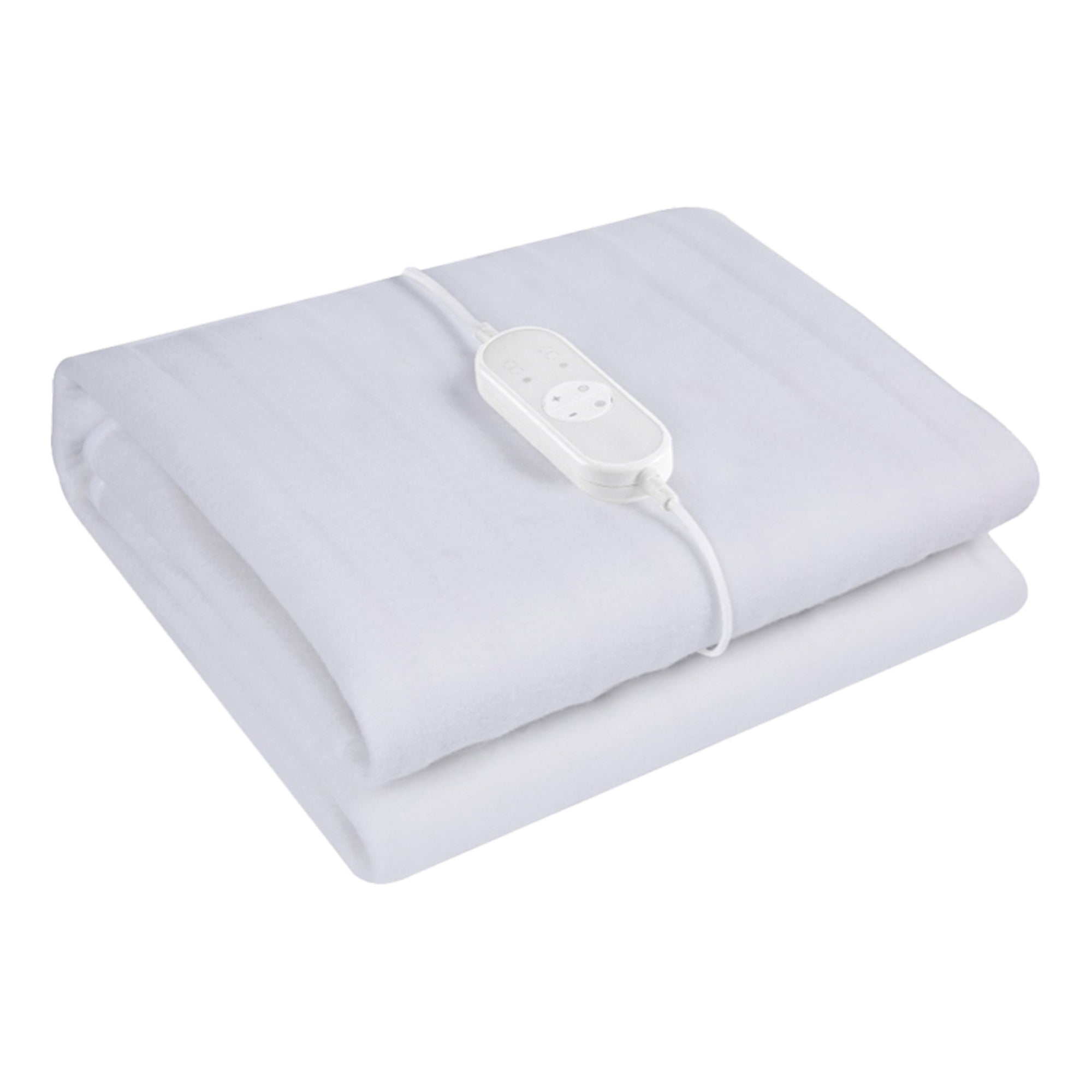 Igenix Heated Underblanket – 9 Heat Settings, 9-Hour Timer, Overheat Protection, Machine Washable, Detachable Controller, Elastic Straps (White)