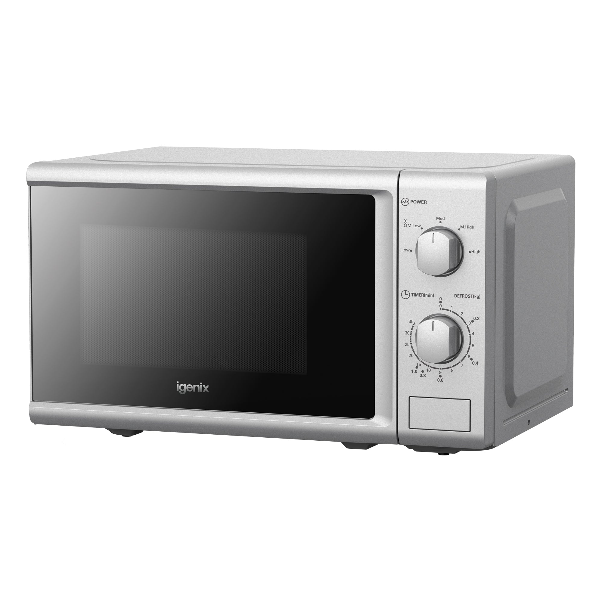 Manual Microwave, 20 Litre, 5 Power Settings, 800W, Silver
