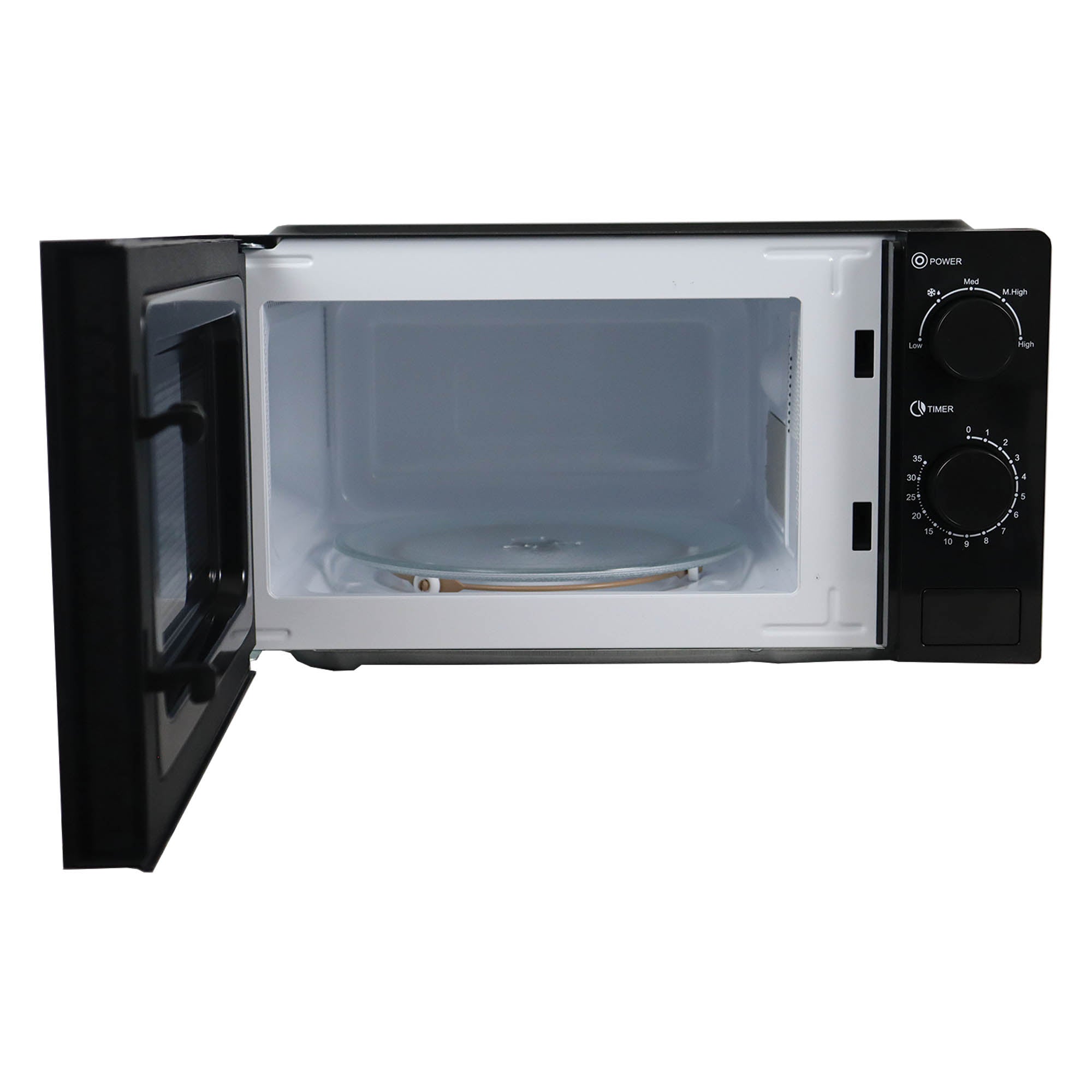 Manual Microwave, 700 W, 20 Litre, 35 Minute Timer, Black, Igenix IGMS02071B