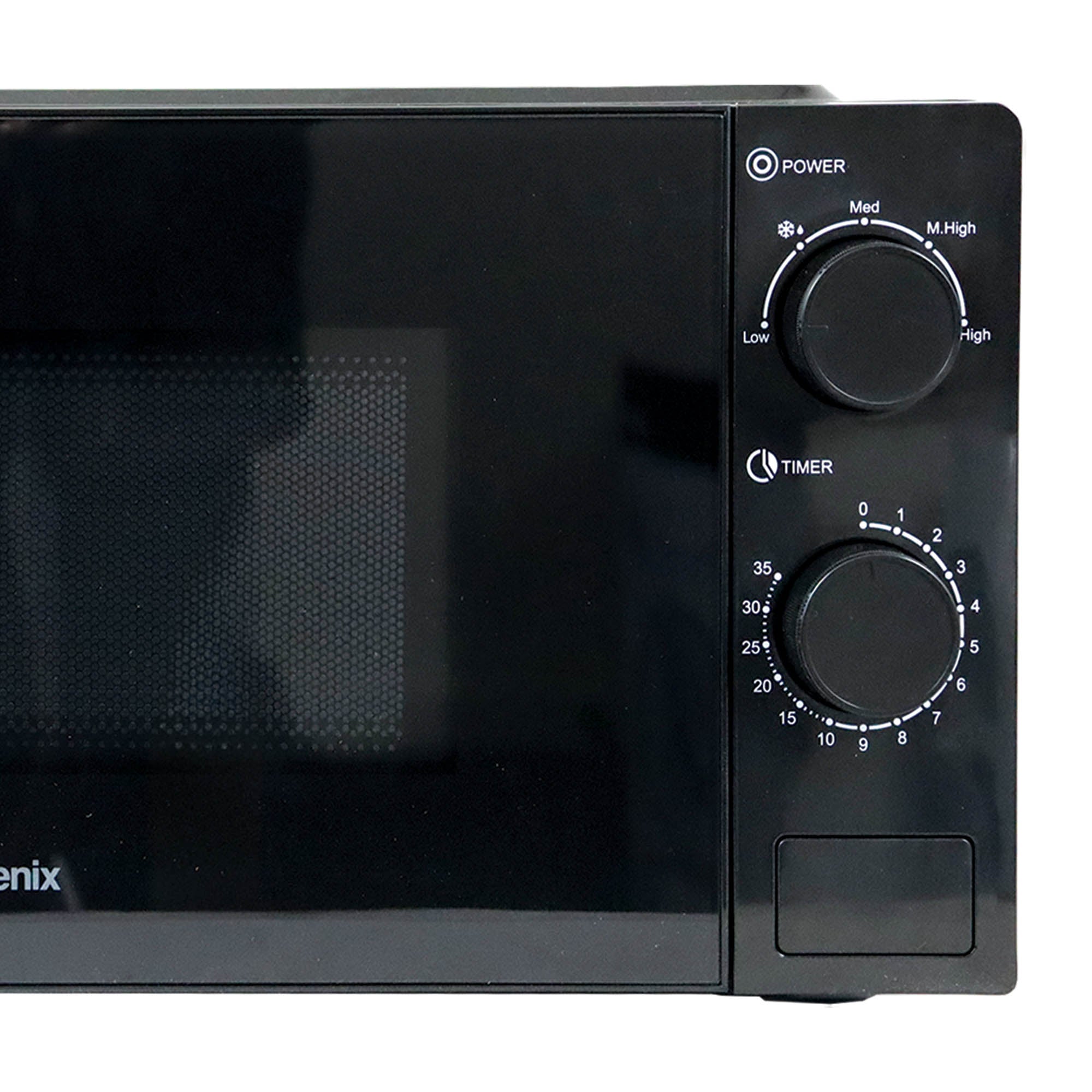 Manual Microwave, 700 W, 20 Litre, 35 Minute Timer, Black, Igenix IGMS02071B