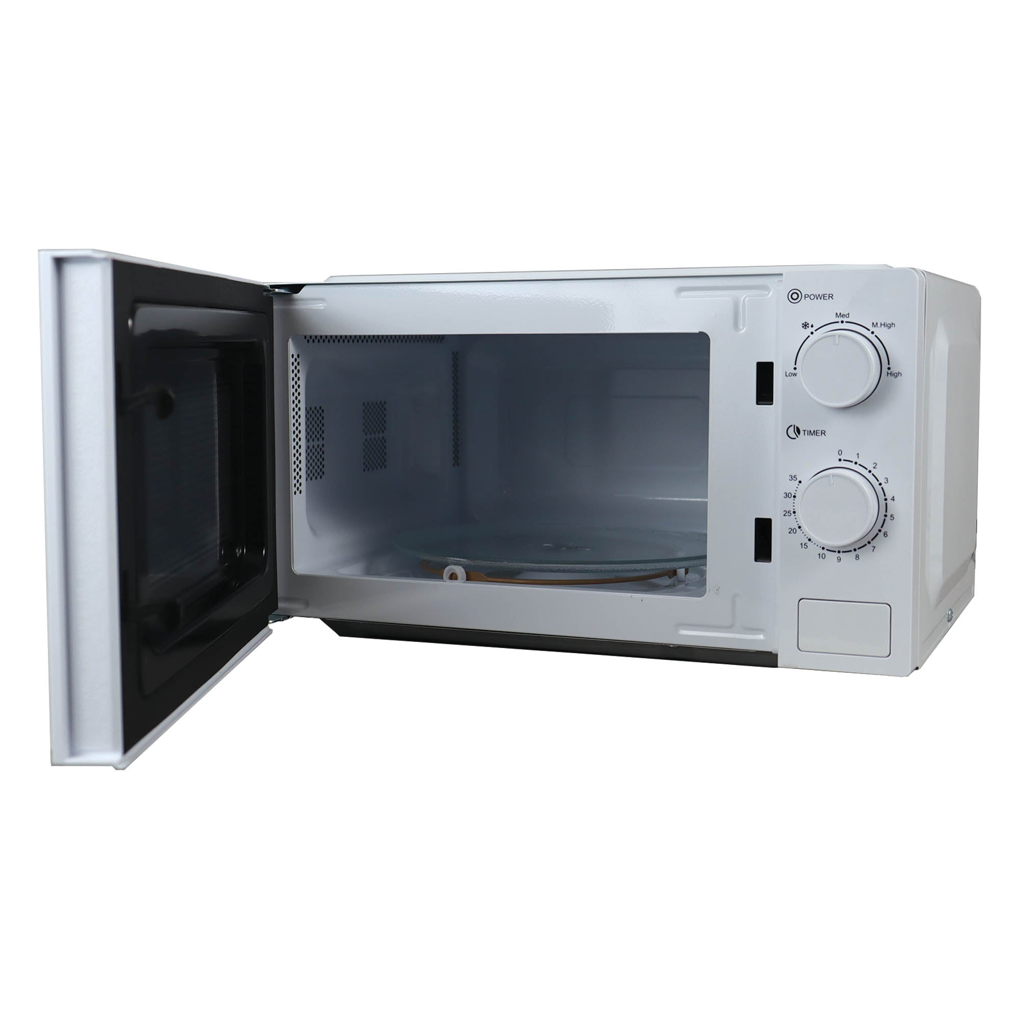 Manual Microwave, 700 W, 20 Litre, 35 Minute Timer, White, Igenix IGMS02071W