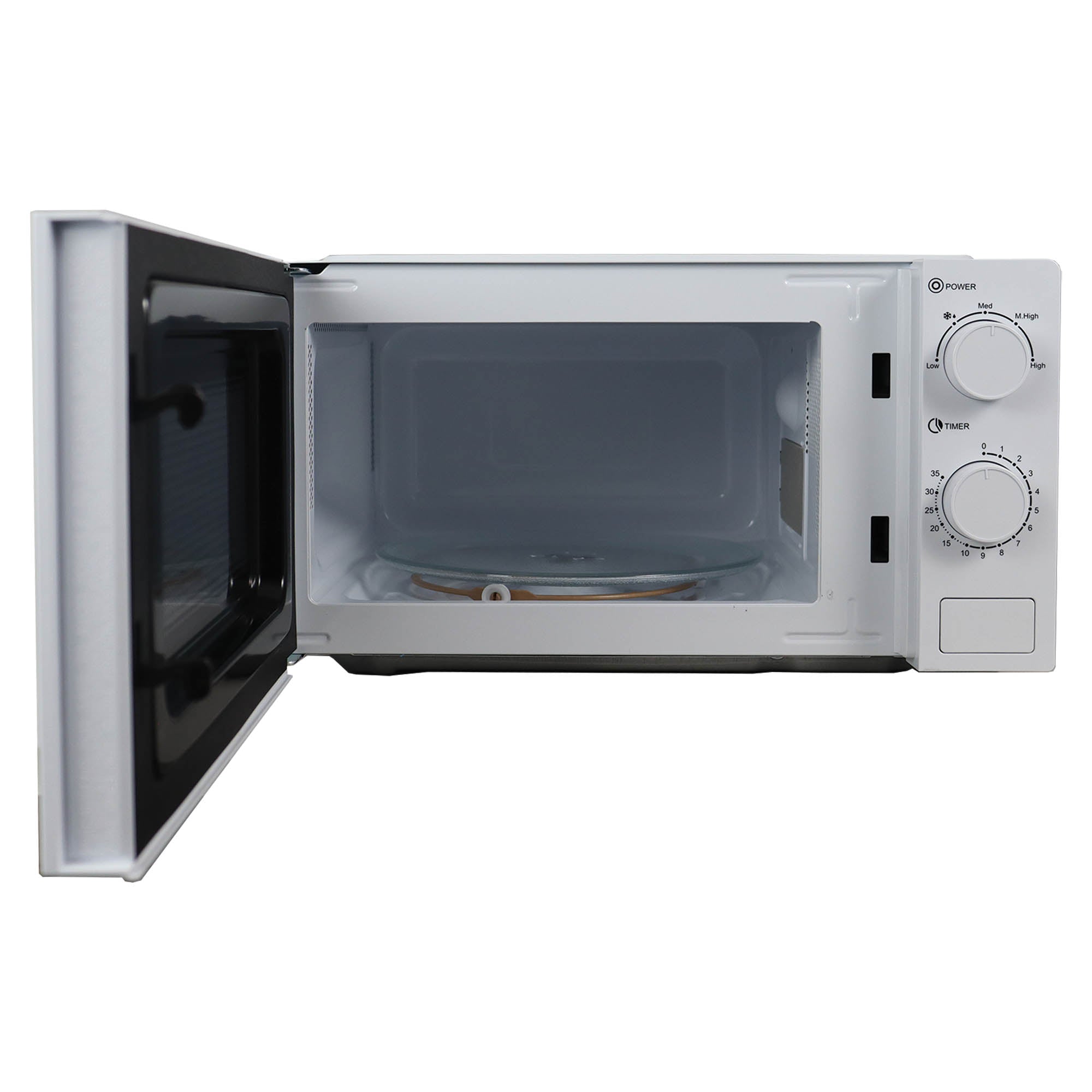 Manual Microwave, 700 W, 20 Litre, 35 Minute Timer, White, Igenix IGMS02071W