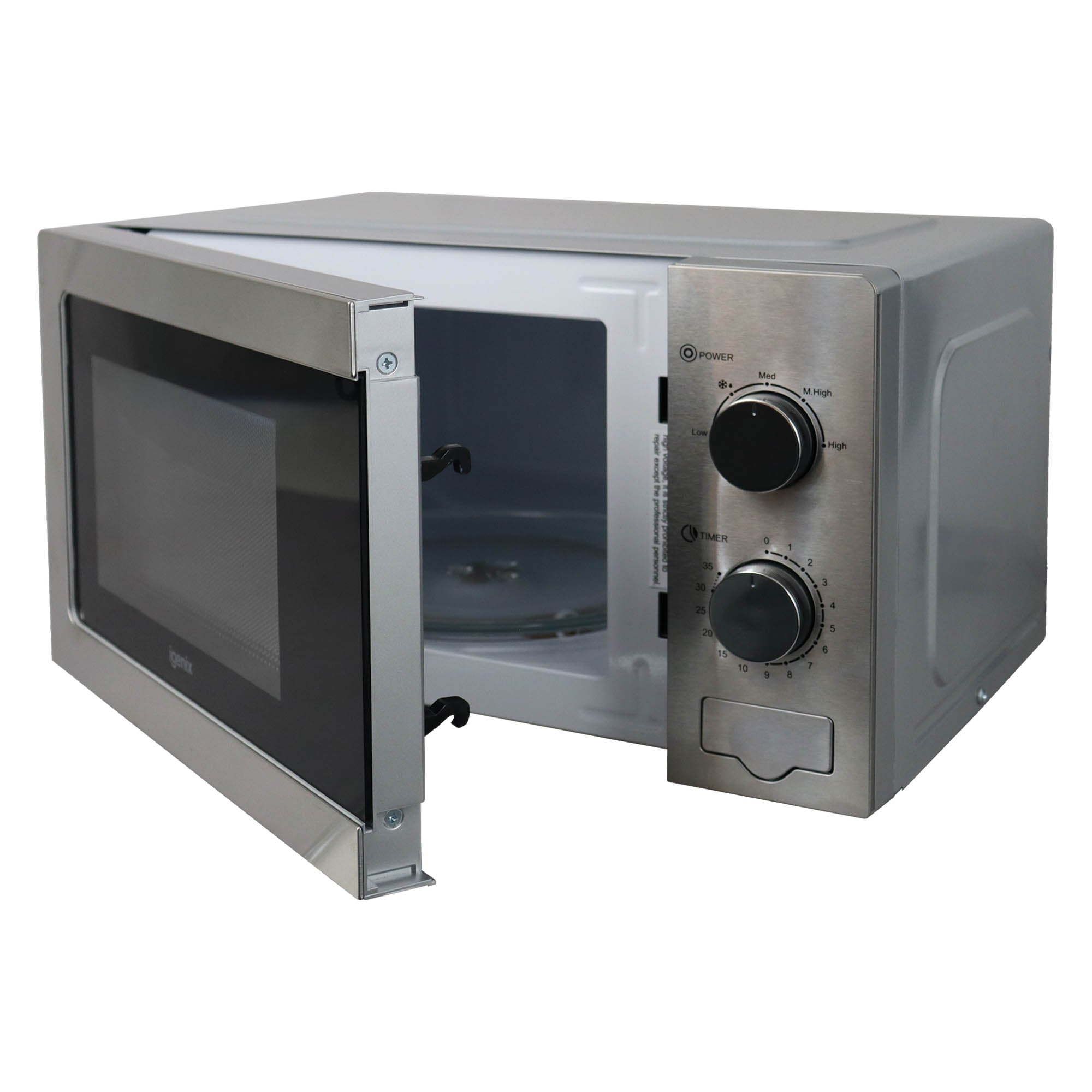 Manual Microwave, 20 Litre, 5 Power Settings, 800W, Stainless Steel, IGMS02081SS