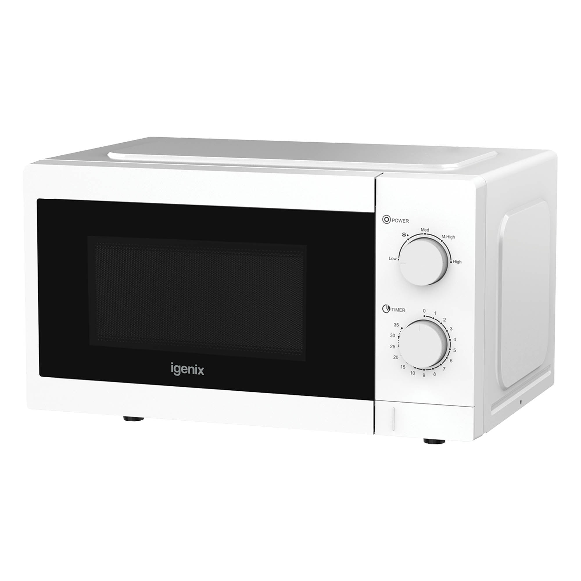 Manual Microwave, 20 Litre, 5 Power Settings, 800W, White, IGMS08080W