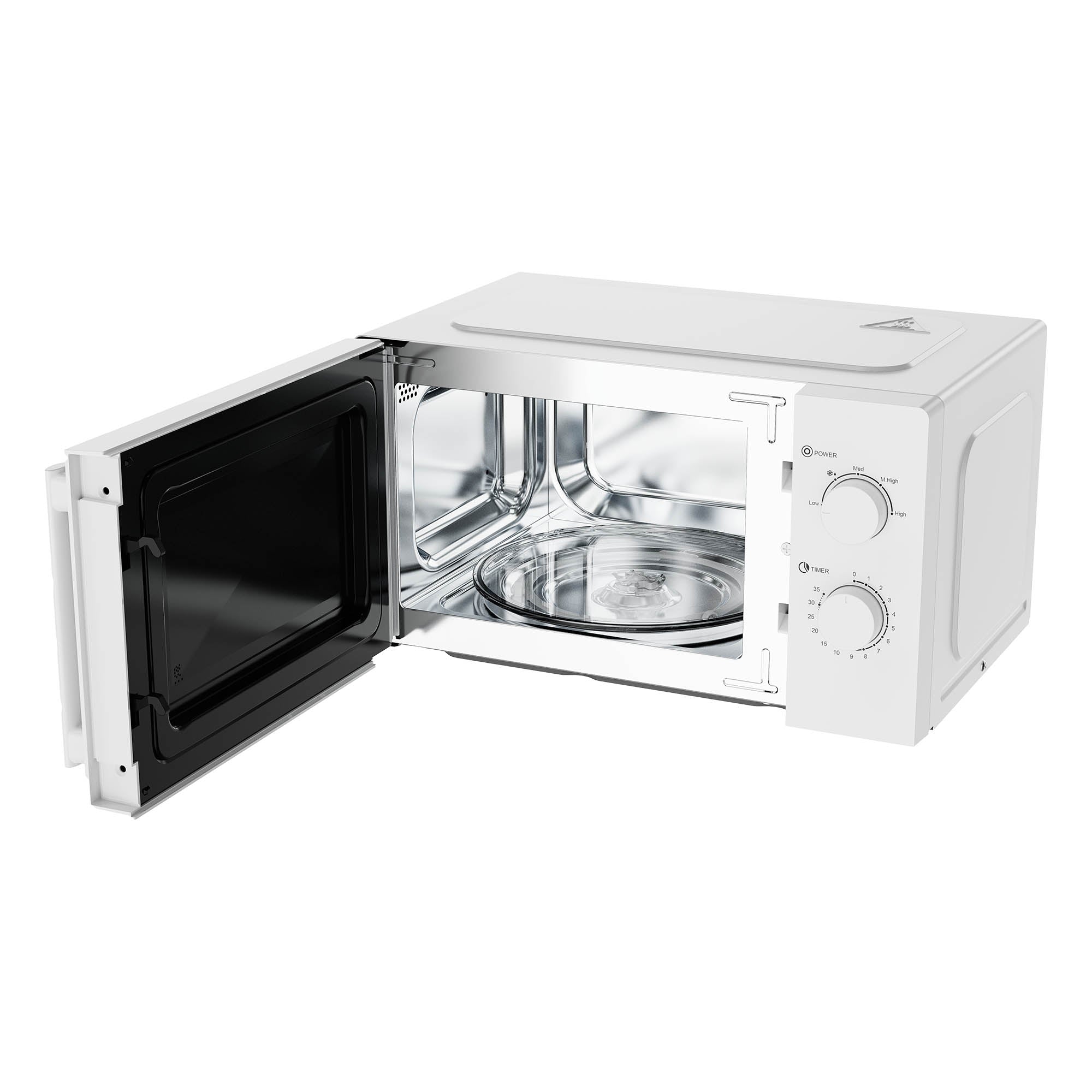 Manual Microwave, 20 Litre,35 Minute Timer, 800W, White