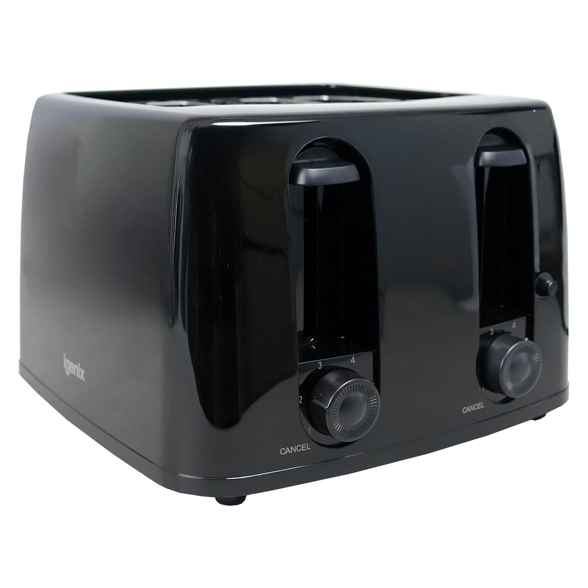 4 Slice Toaster, 1300W, 6 Browning Levels, Control Dial, Tray, Cord Storage