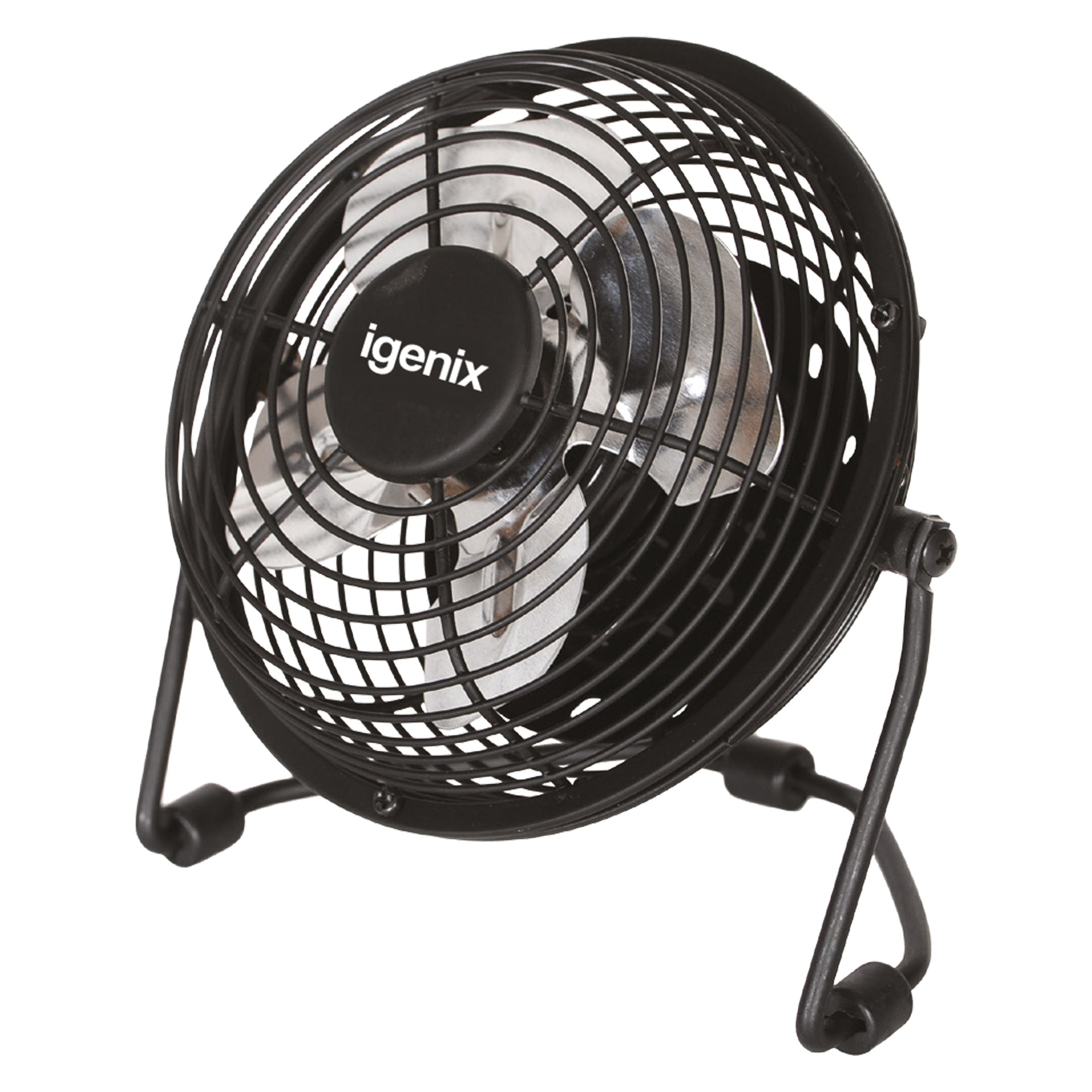 USB Desk Fan, 4 Inch, Black