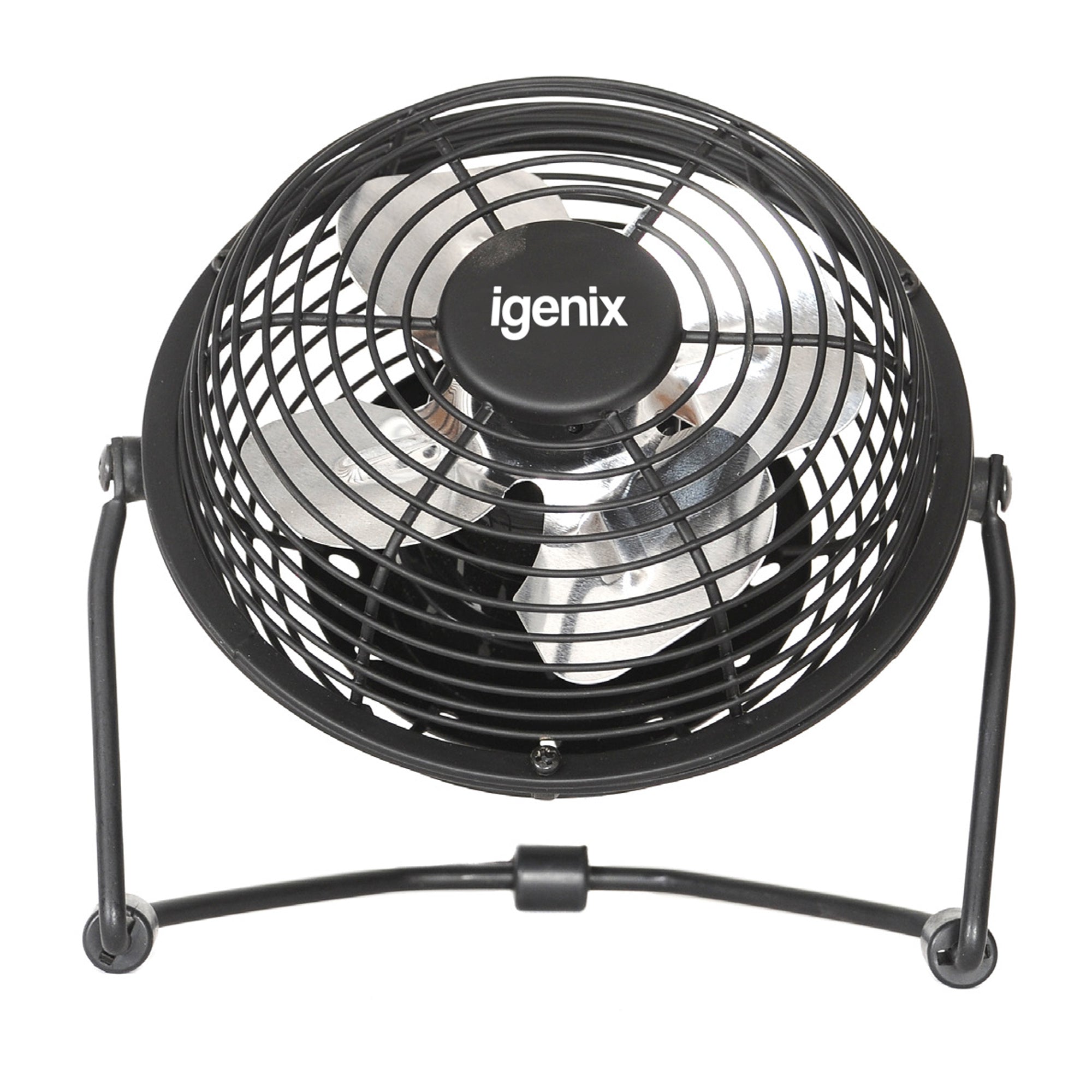 USB Desk Fan, 4 Inch, Black