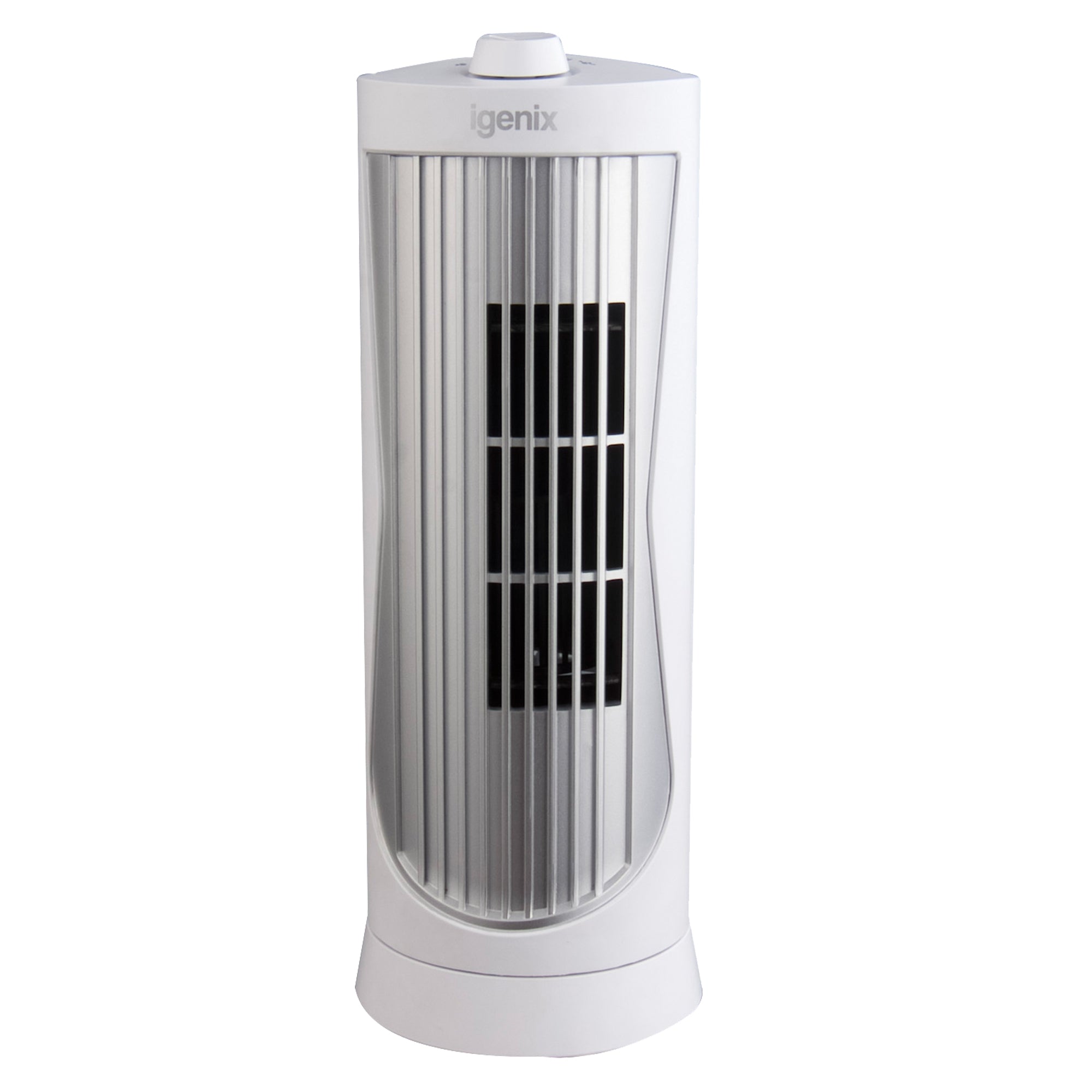 Mini Tower Fan, Oscillating, 12 Inch, White