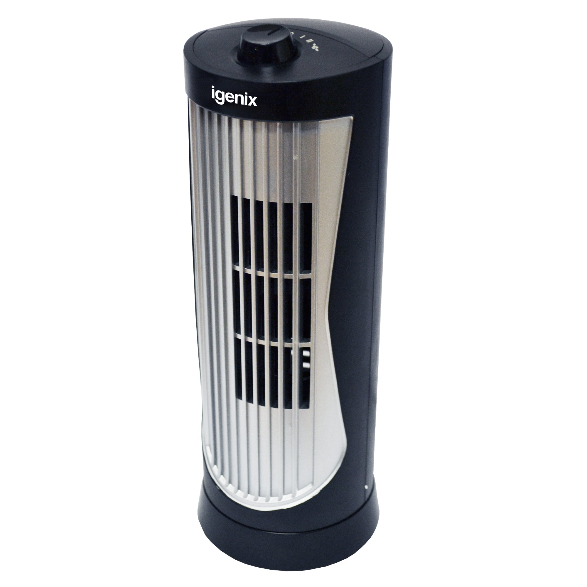 Mini Tower Fan, Oscillating, 12 Inch, Black