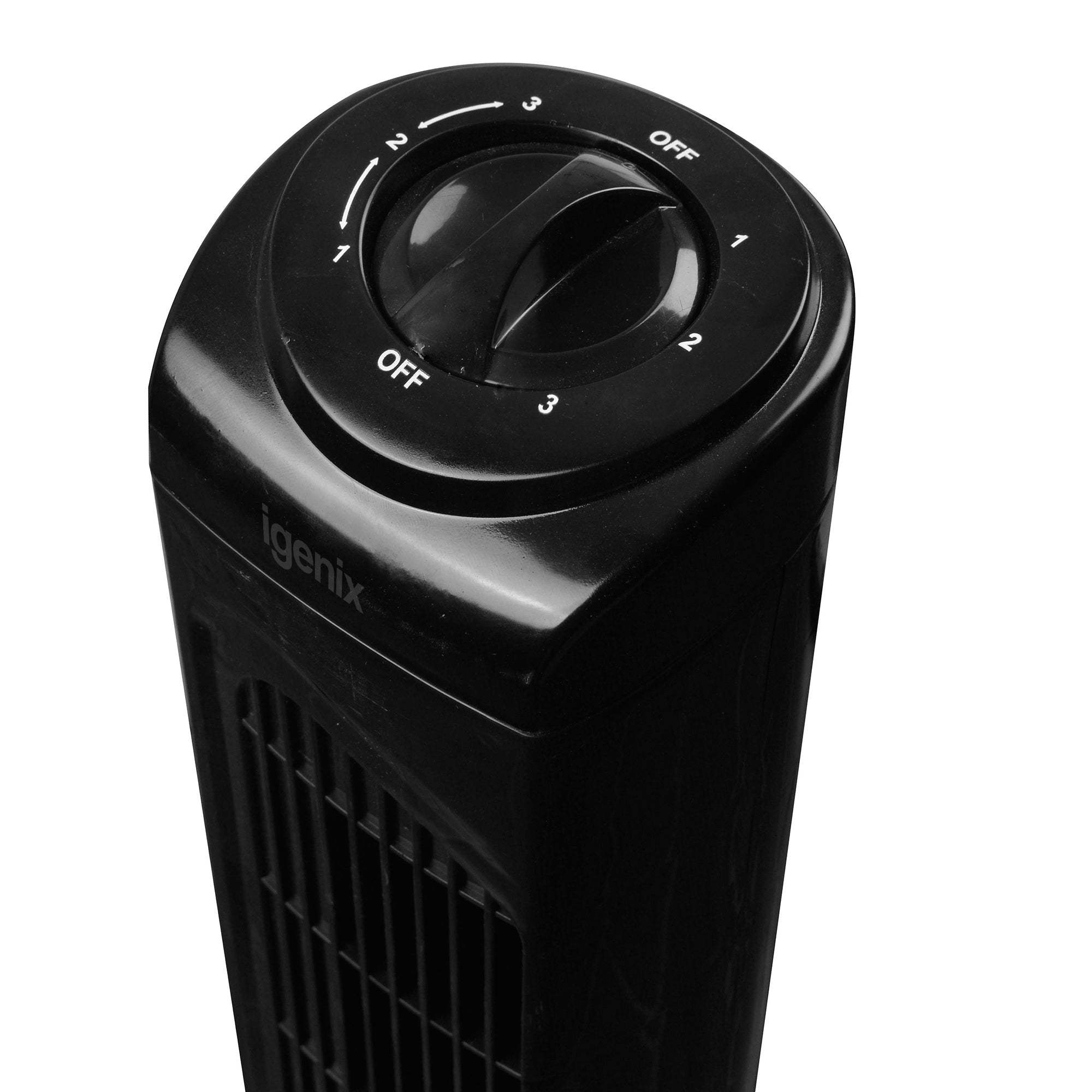 Tower Fan, Oscillating, 29 Inch, 3 Speeds, Black